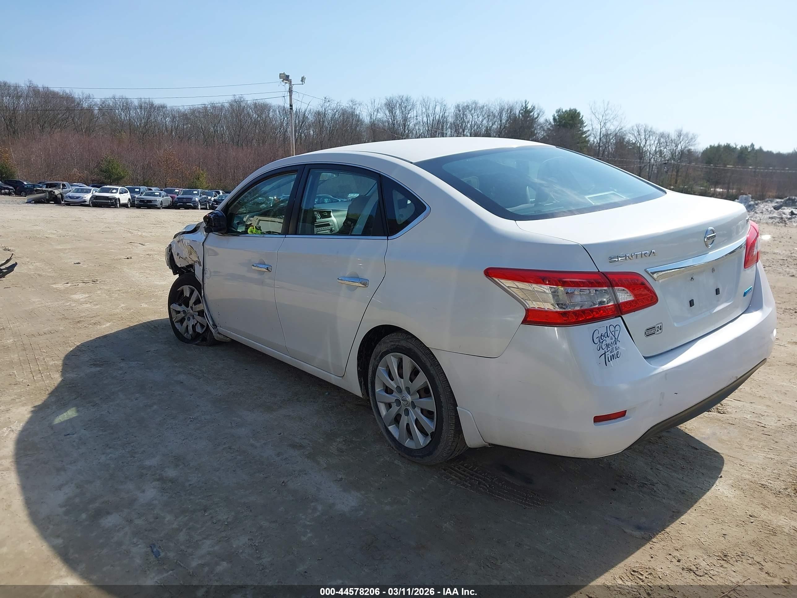 2013 Nissan Sentra Sv White vin: 3N1AB7AP7DL787771