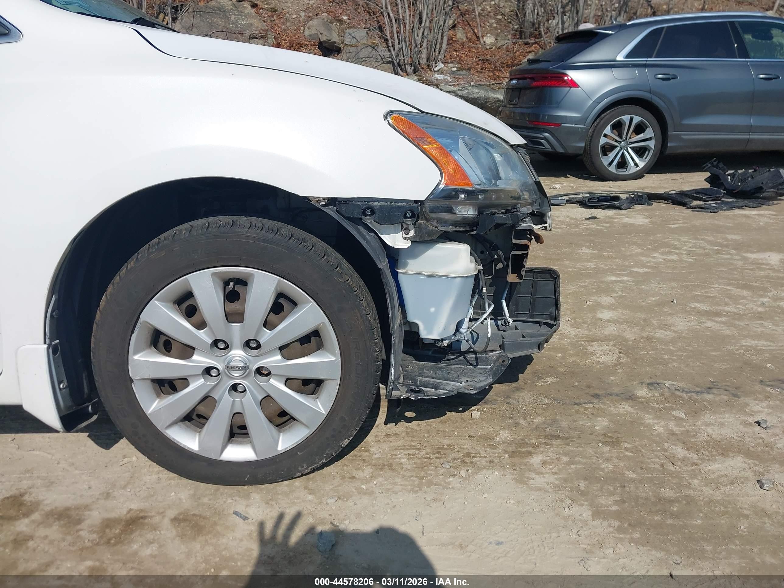 2013 Nissan Sentra Sv White vin: 3N1AB7AP7DL787771