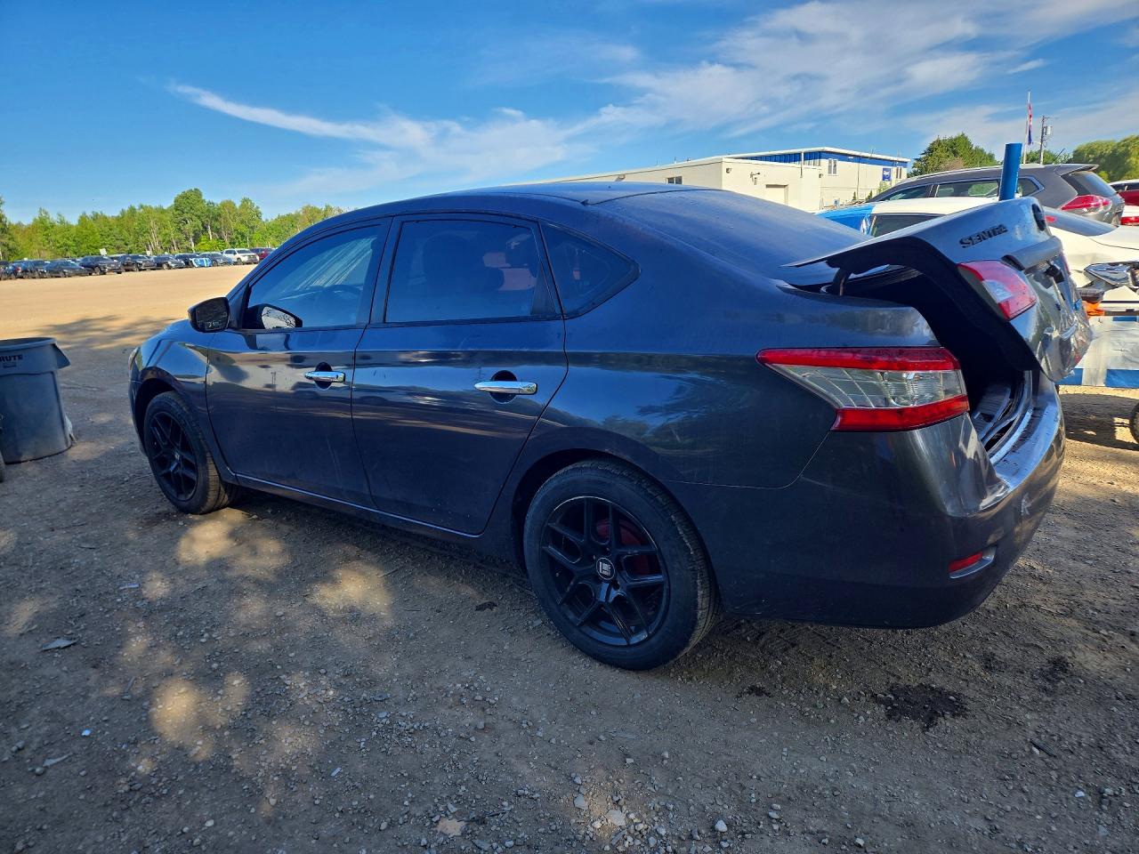 2014 Nissan Sentra S Серый vin: 3N1AB7AP7EL609165