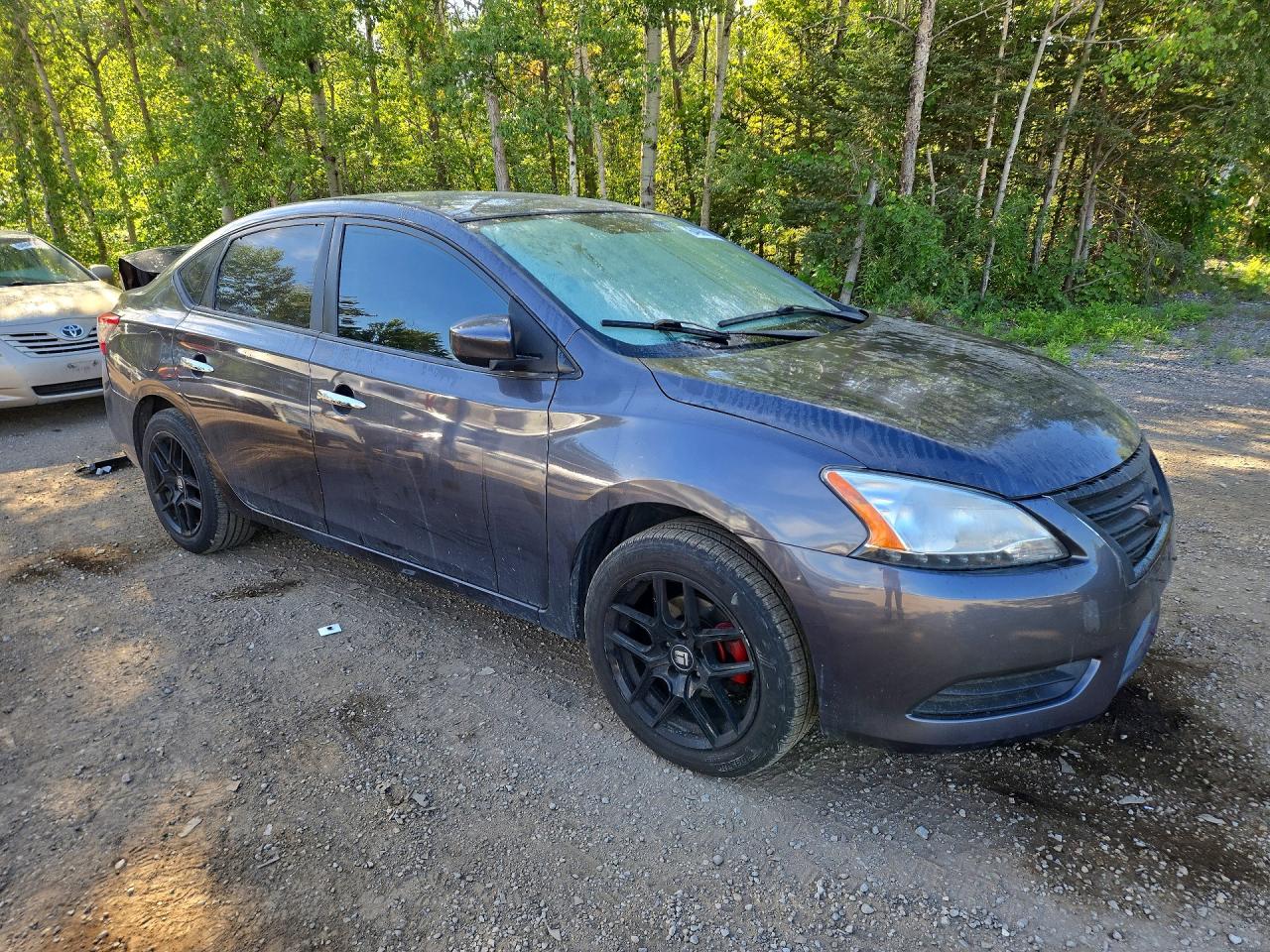 2014 Nissan Sentra S Серый vin: 3N1AB7AP7EL609165