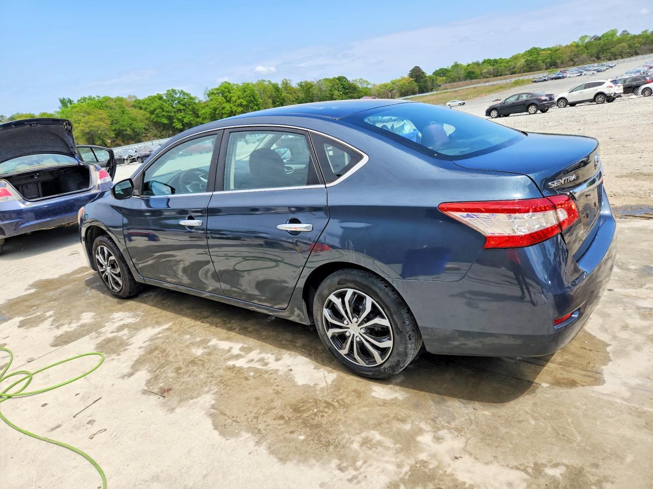 2014 Nissan Sentra S Синий vin: 3N1AB7AP7EL610283