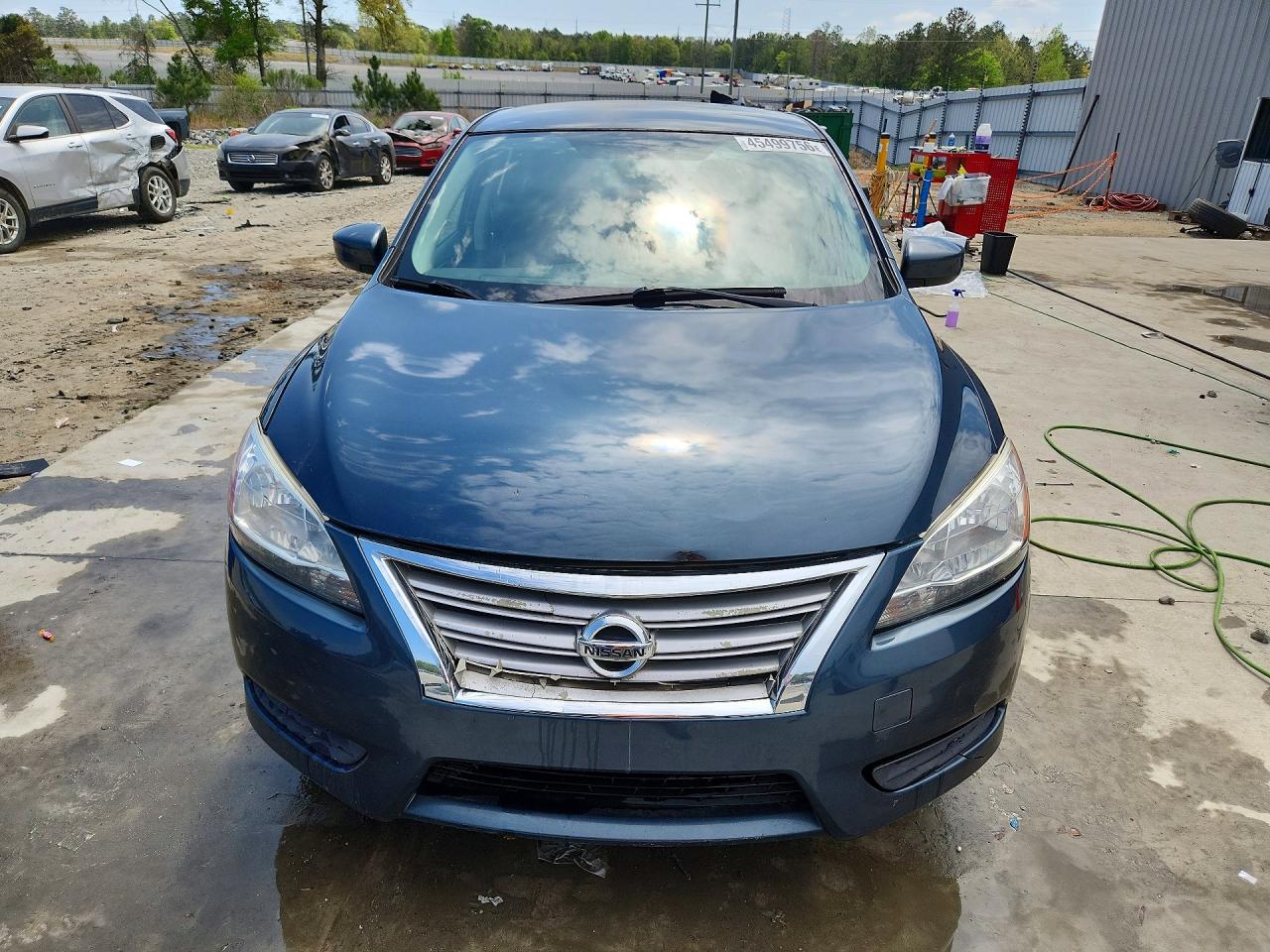 2014 Nissan Sentra S Синий vin: 3N1AB7AP7EL610283