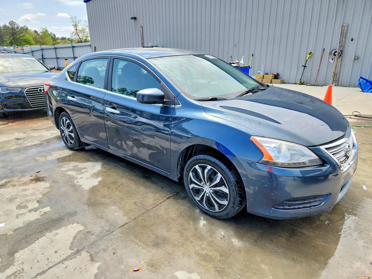 2014 Nissan Sentra S Синий vin: 3N1AB7AP7EL610283