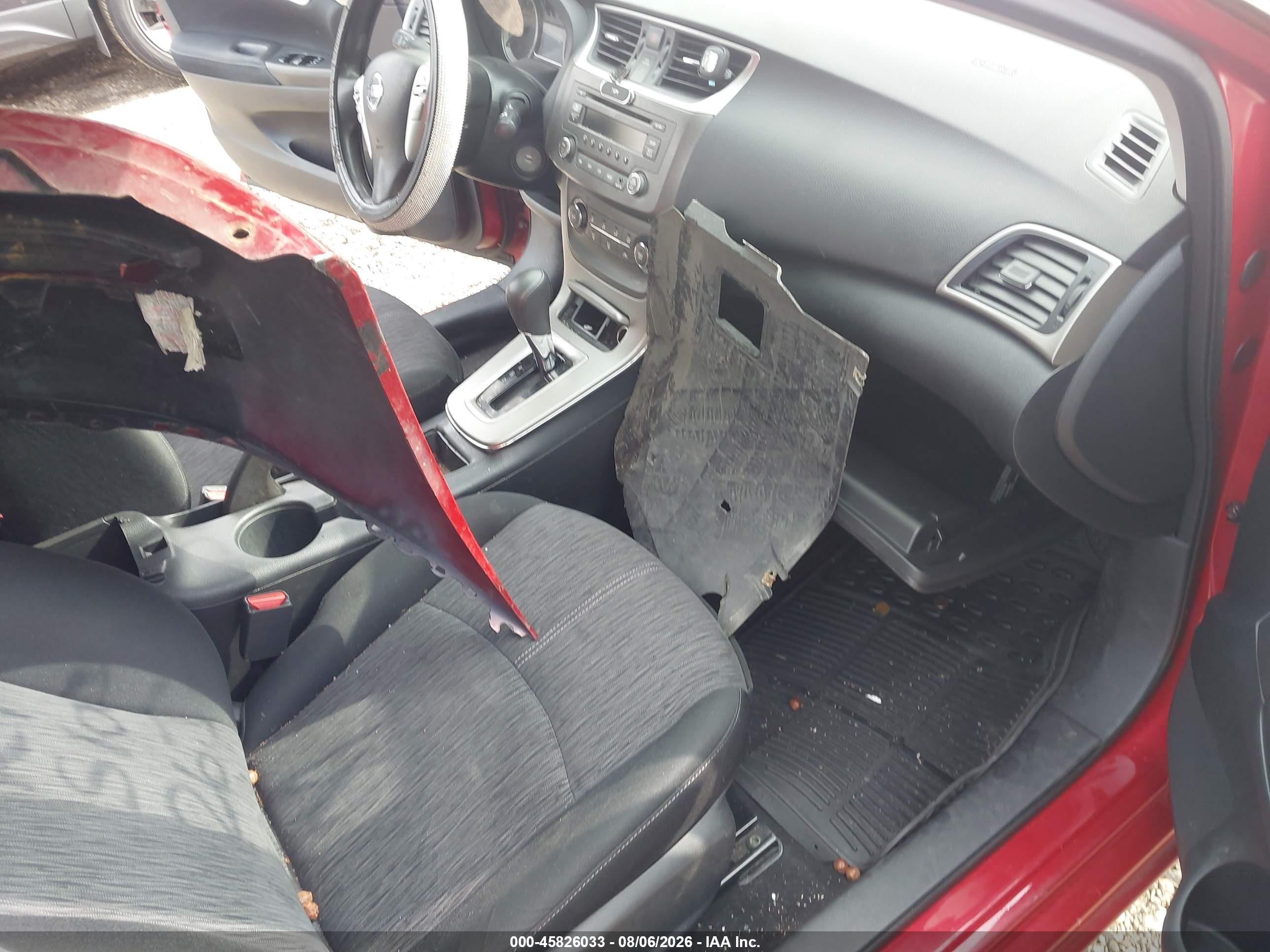 2014 Nissan Sentra Sv Red vin: 3N1AB7AP7EL619520