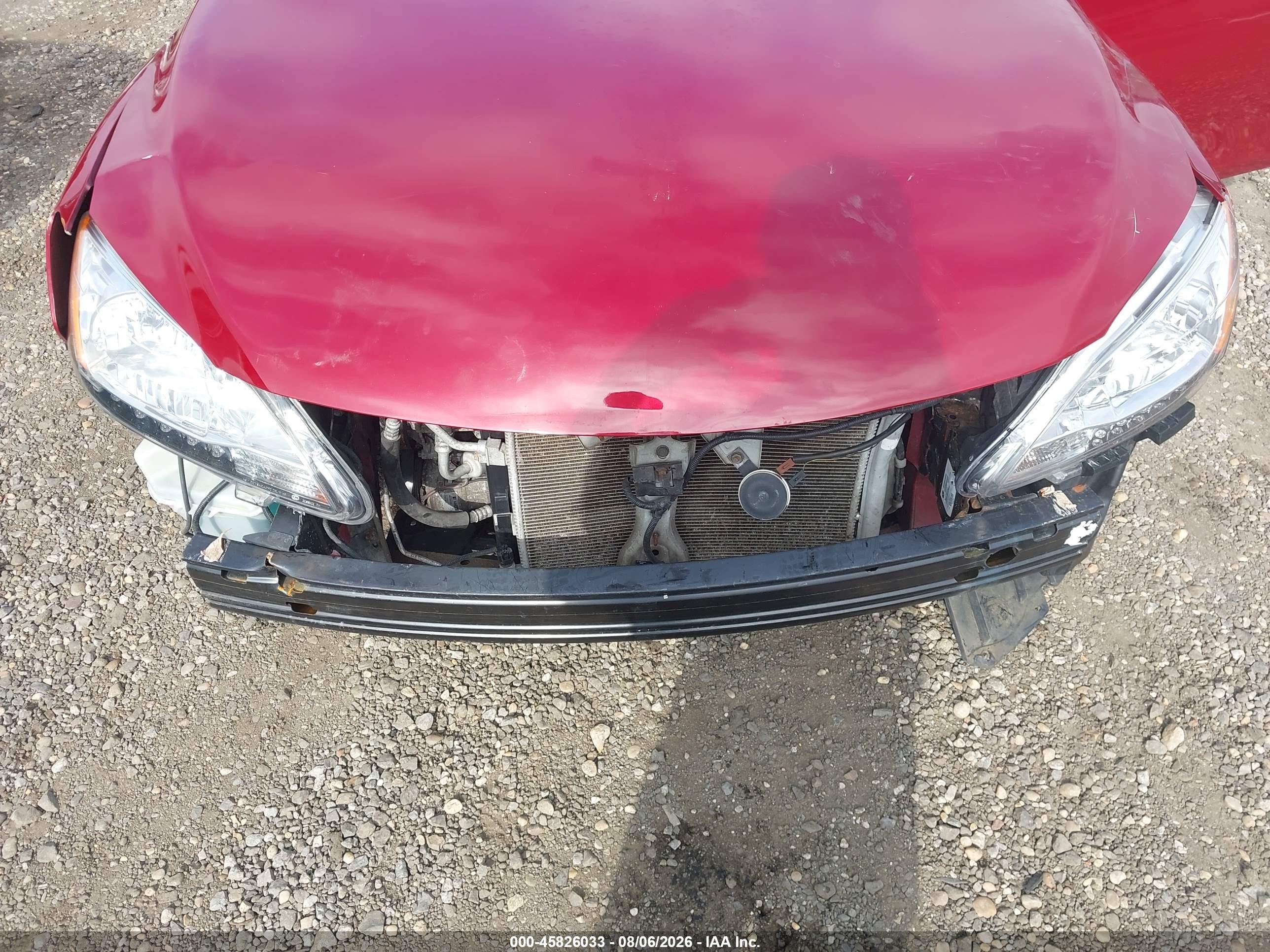 2014 Nissan Sentra Sv Red vin: 3N1AB7AP7EL619520