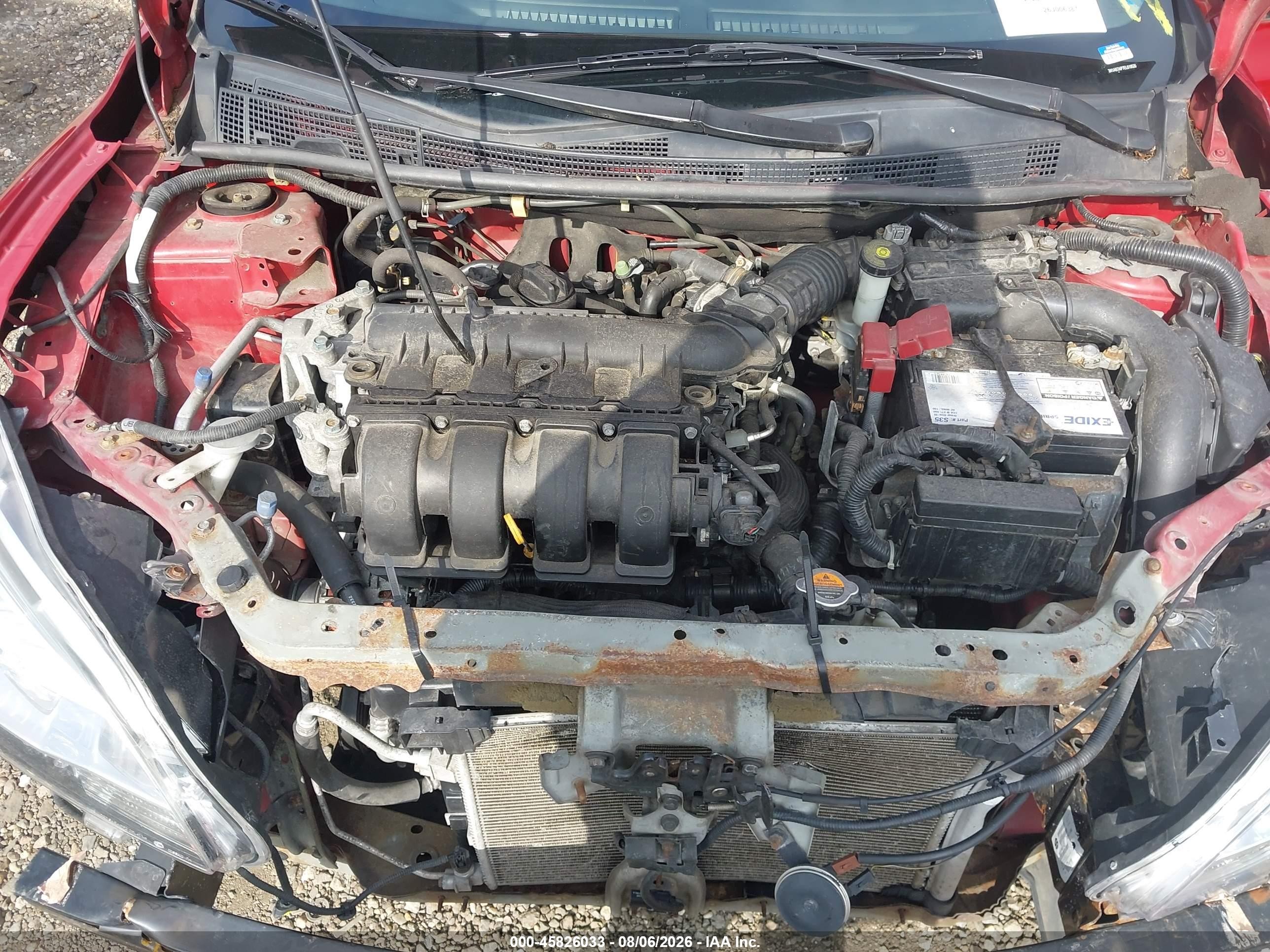 2014 Nissan Sentra Sv Red vin: 3N1AB7AP7EL619520