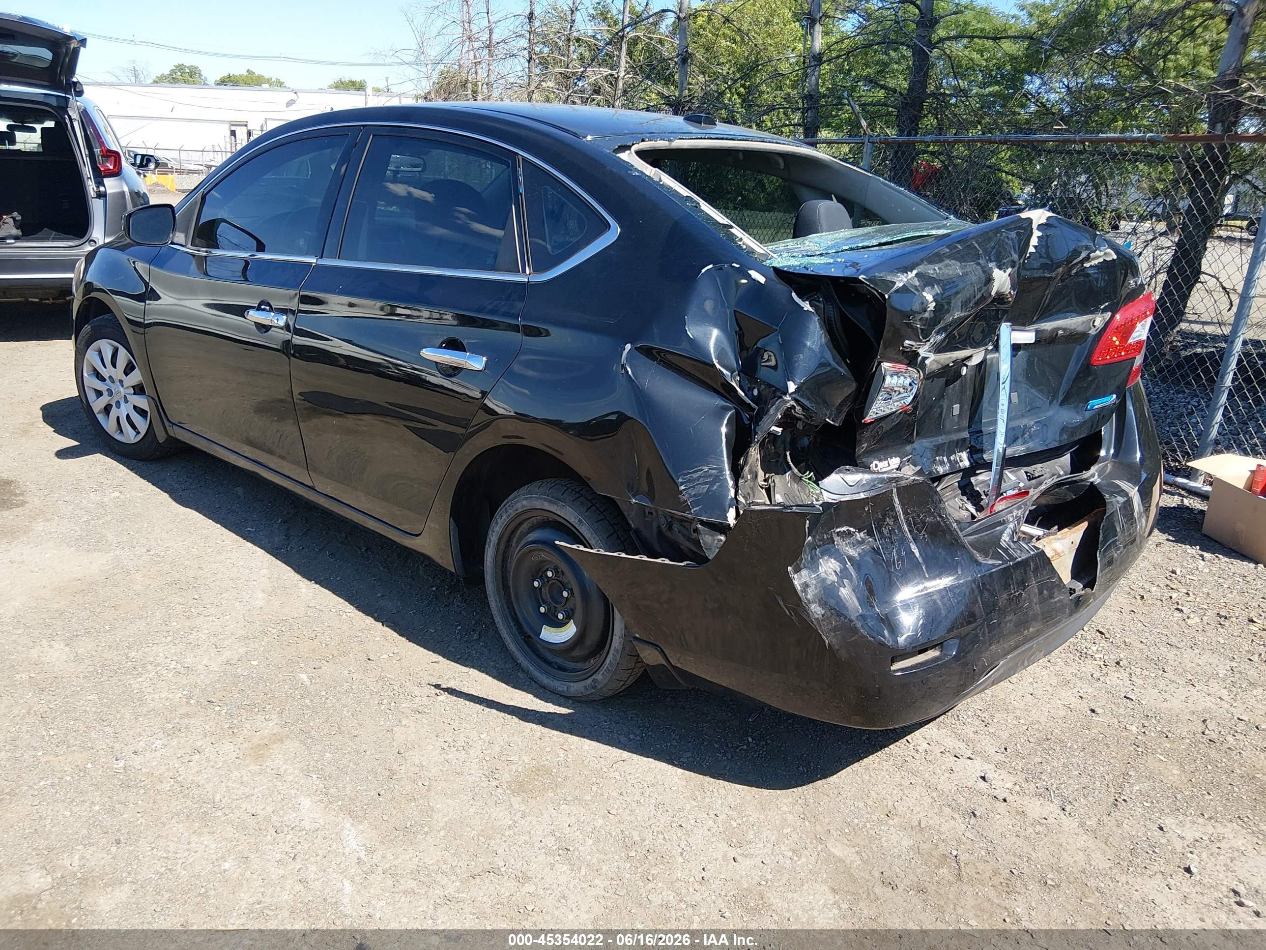 2014 Nissan Sentra Sv Black vin: 3N1AB7AP7EL629920