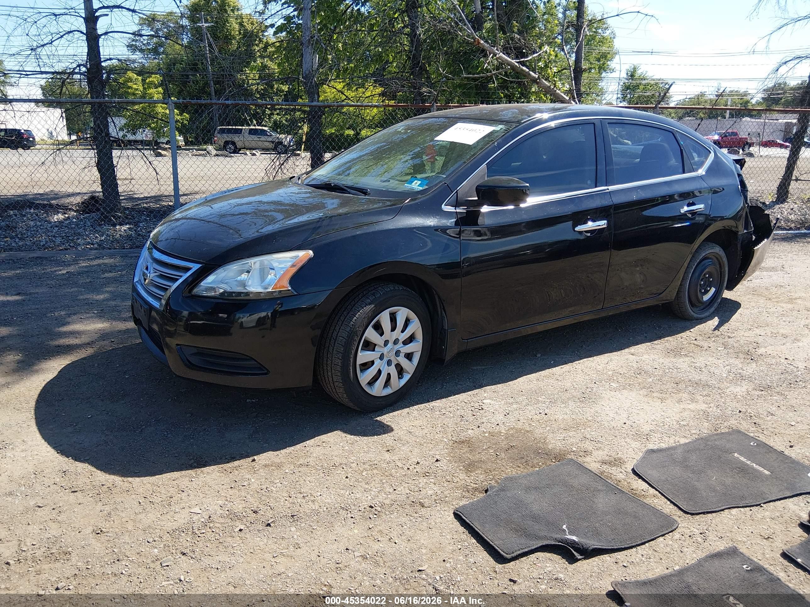 2014 Nissan Sentra Sv Black vin: 3N1AB7AP7EL629920