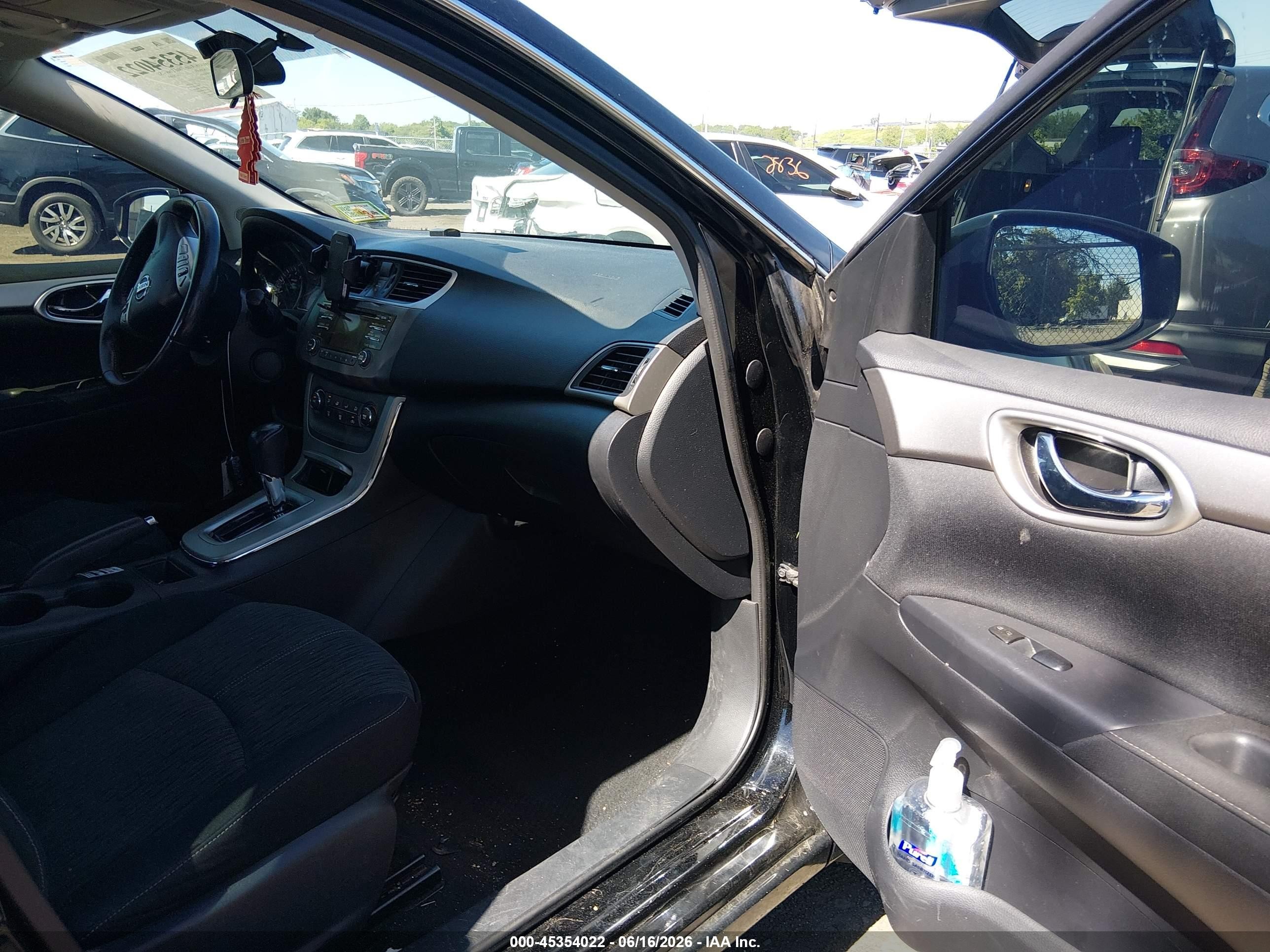 2014 Nissan Sentra Sv Black vin: 3N1AB7AP7EL629920