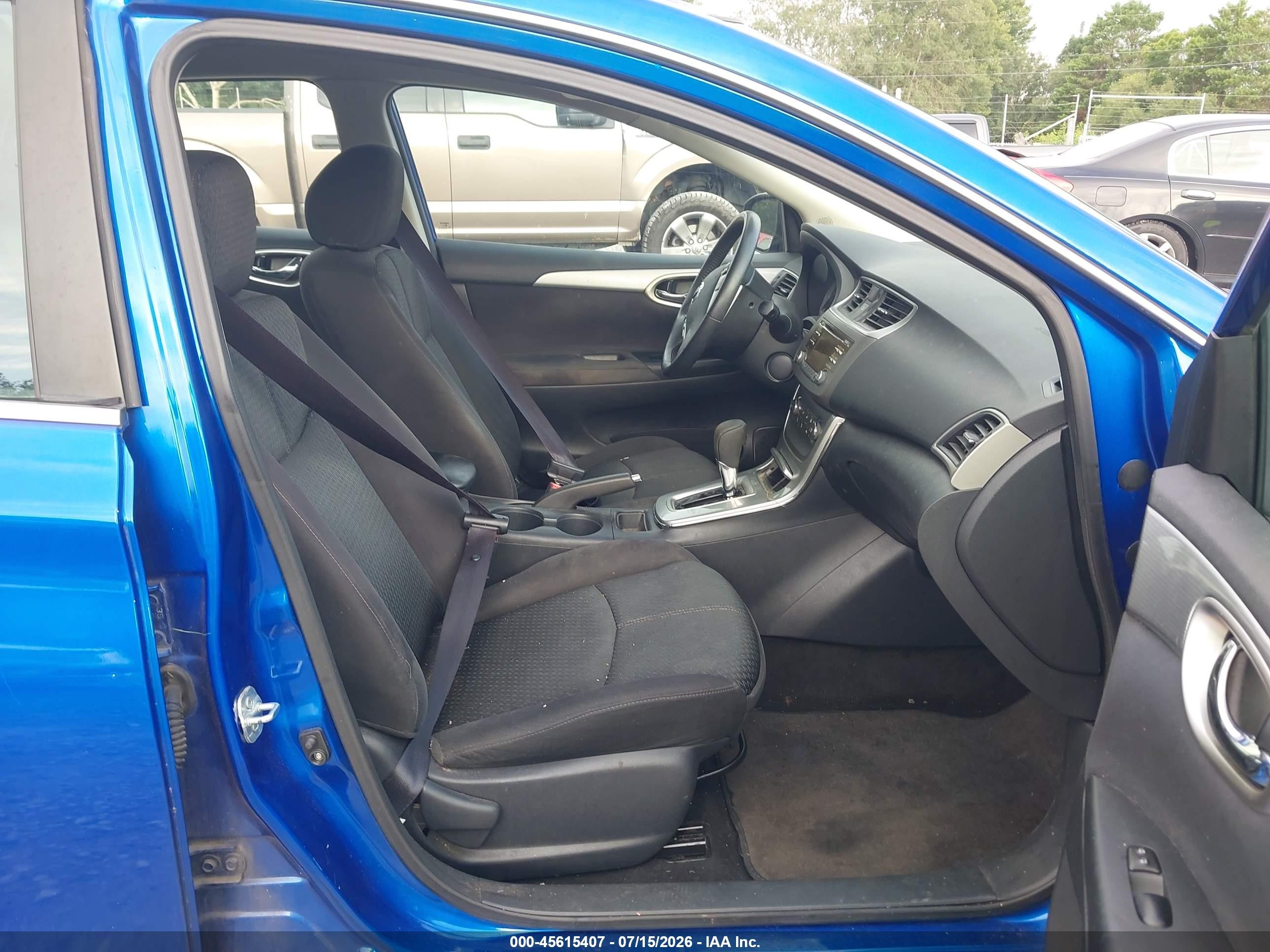 2014 Nissan Sentra Sr Blue vin: 3N1AB7AP7EL642389