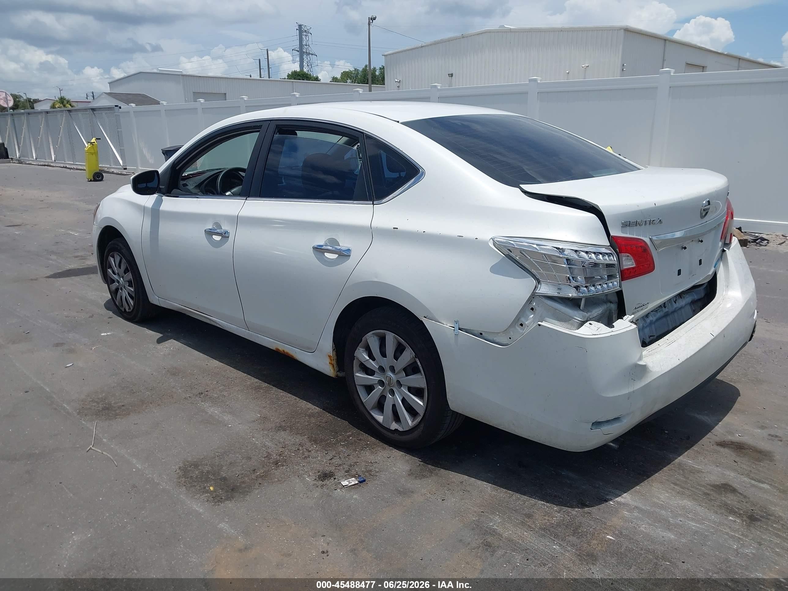 2014 Nissan Sentra Sv White vin: 3N1AB7AP7EL662271