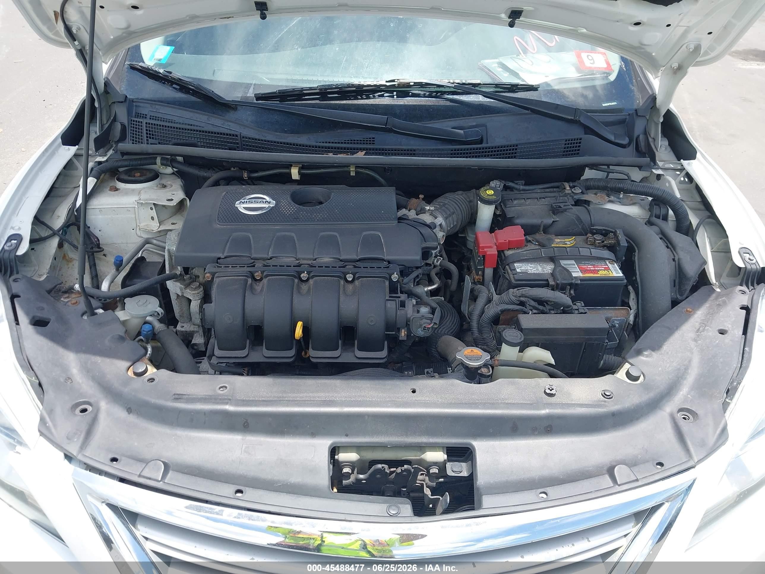 2014 Nissan Sentra Sv White vin: 3N1AB7AP7EL662271