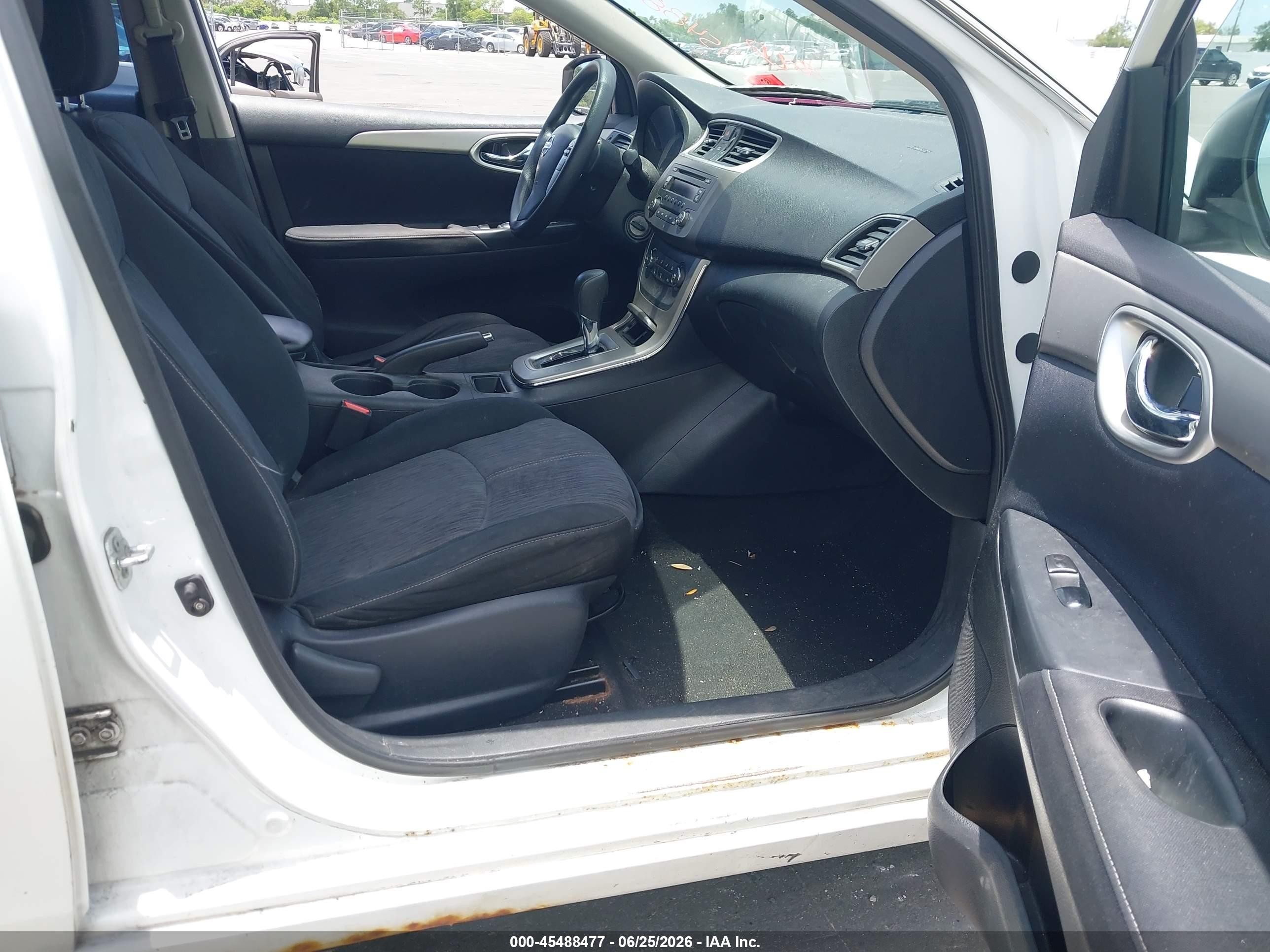 2014 Nissan Sentra Sv White vin: 3N1AB7AP7EL662271