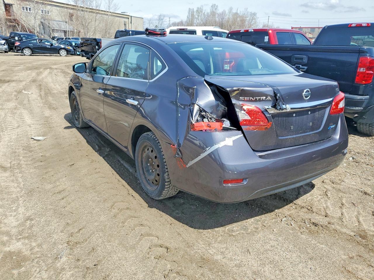 2014 Nissan Sentra Gray vin: 3N1AB7AP7EL662884