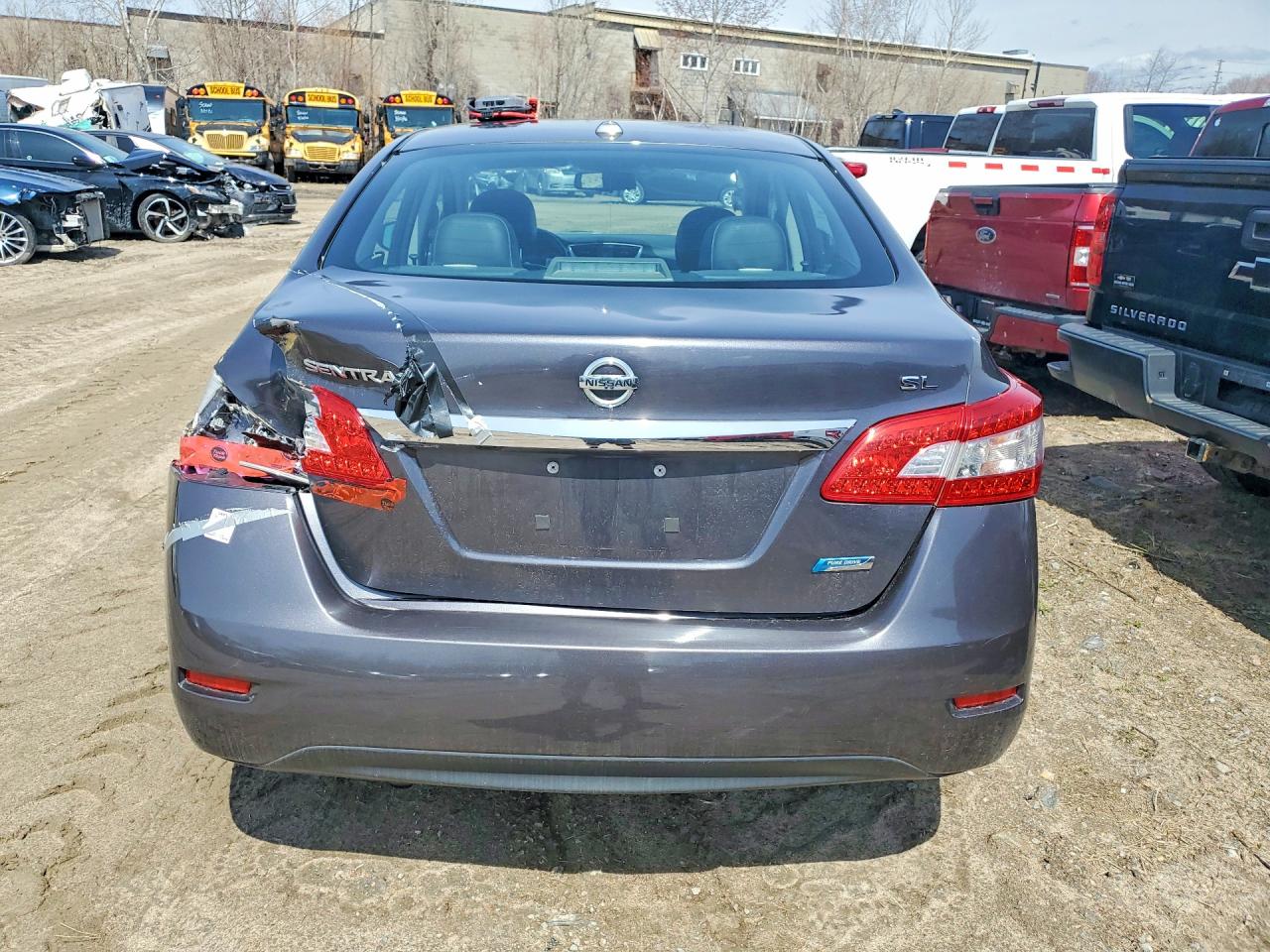 2014 Nissan Sentra Gray vin: 3N1AB7AP7EL662884