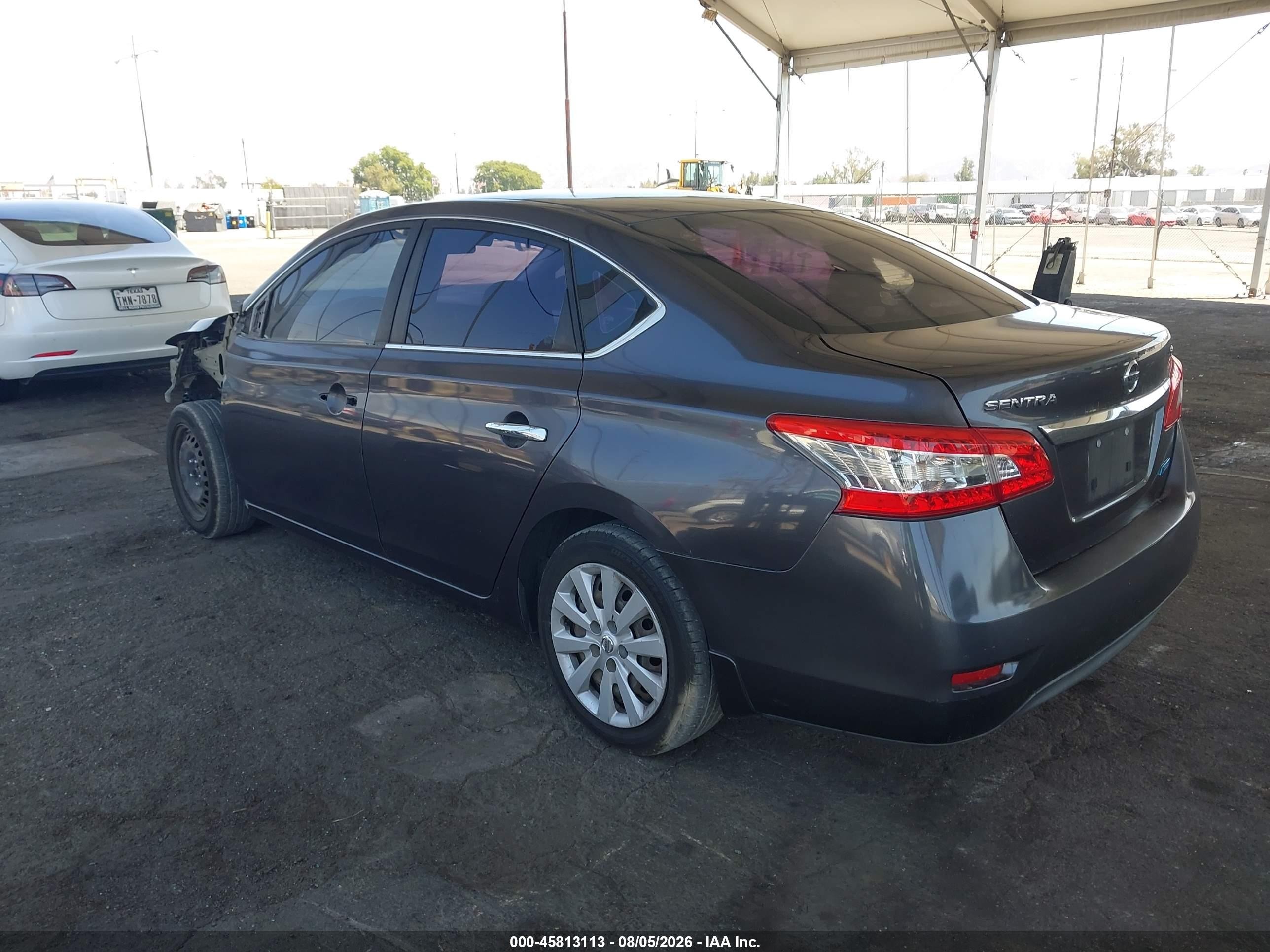 2014 Nissan Sentra Fe+ S/fe+ Sv/s/sl/sr/sv Gray vin: 3N1AB7AP7EL667597