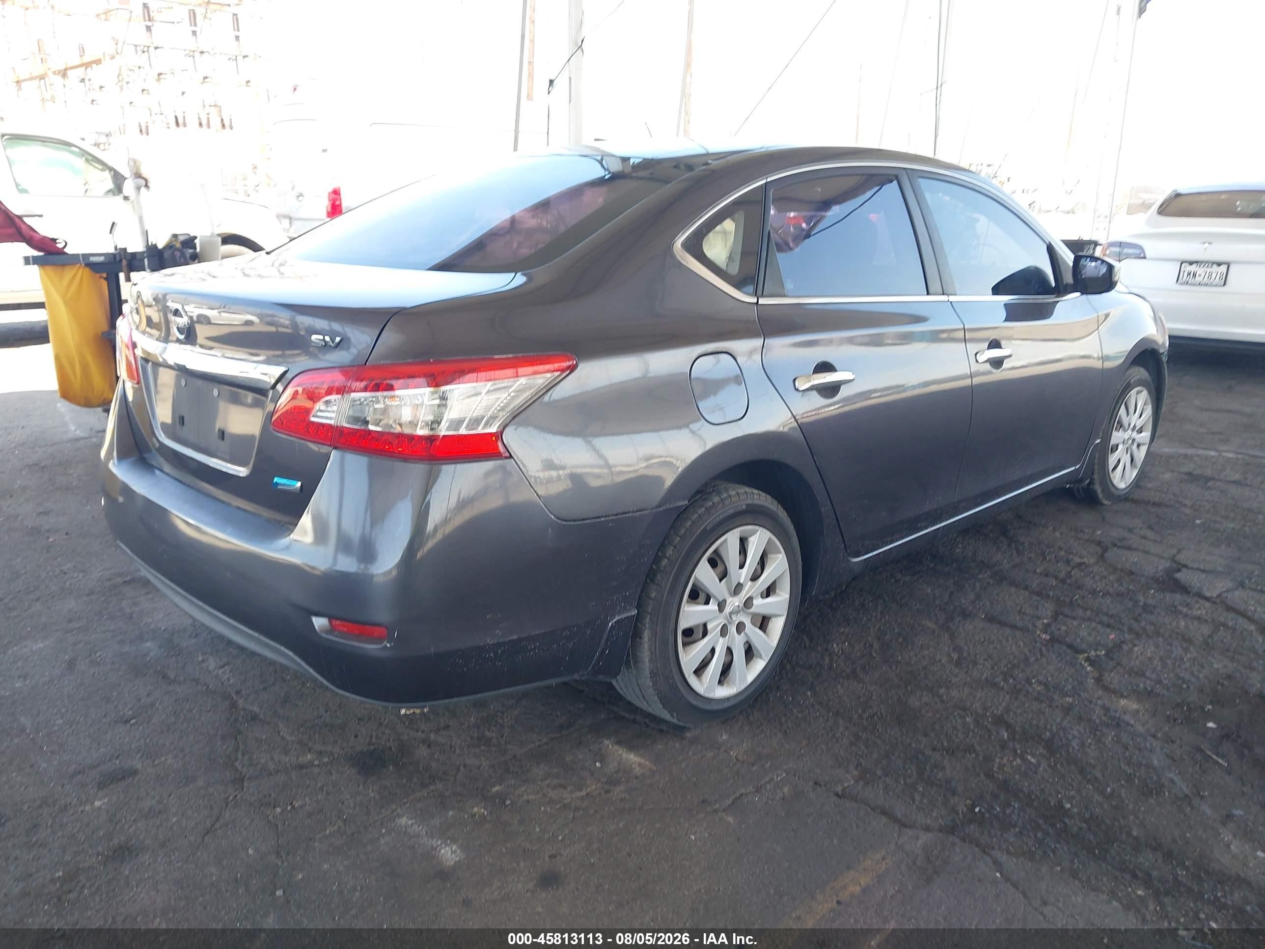 2014 Nissan Sentra Fe+ S/fe+ Sv/s/sl/sr/sv Gray vin: 3N1AB7AP7EL667597