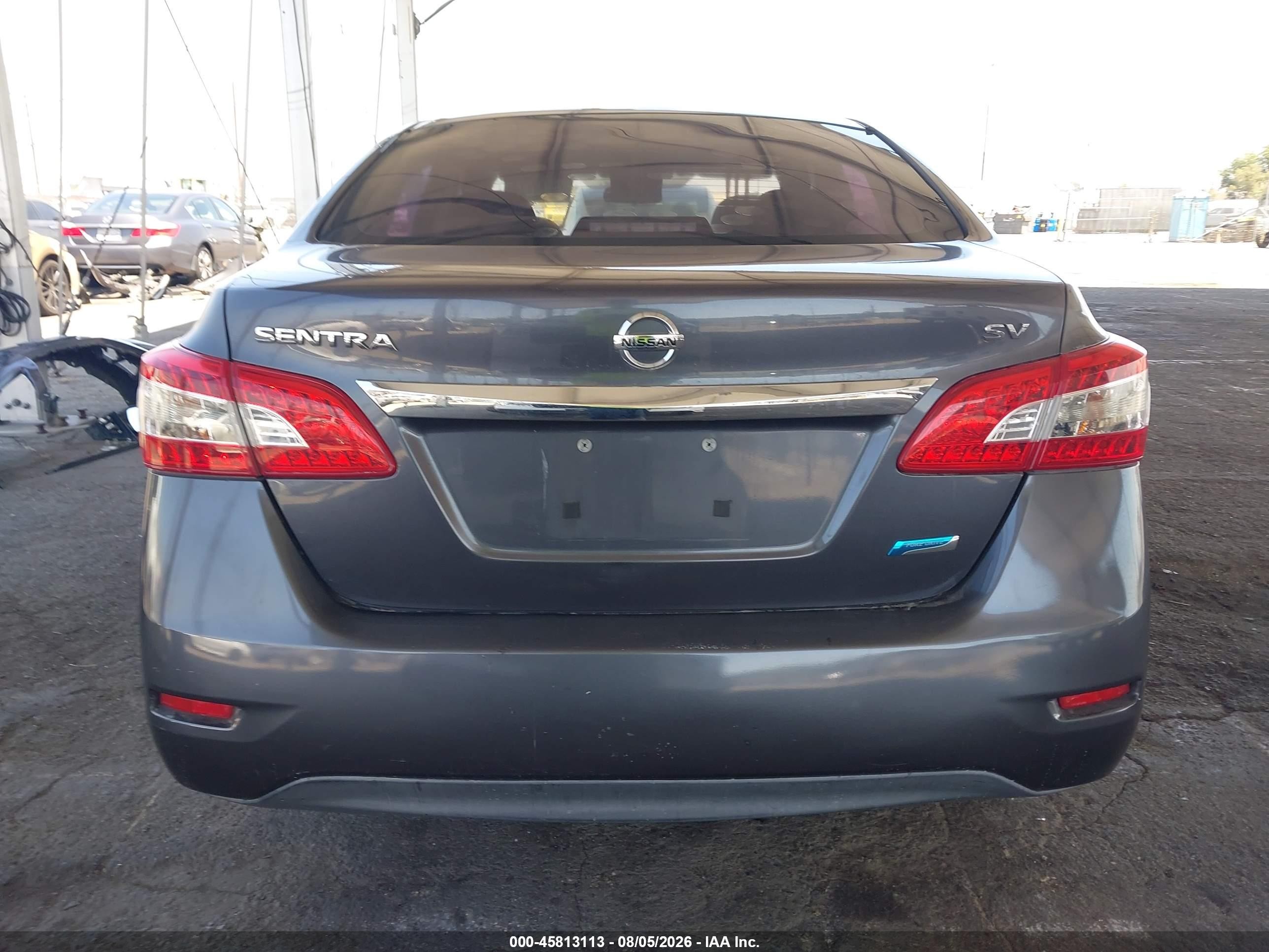 2014 Nissan Sentra Fe+ S/fe+ Sv/s/sl/sr/sv Gray vin: 3N1AB7AP7EL667597