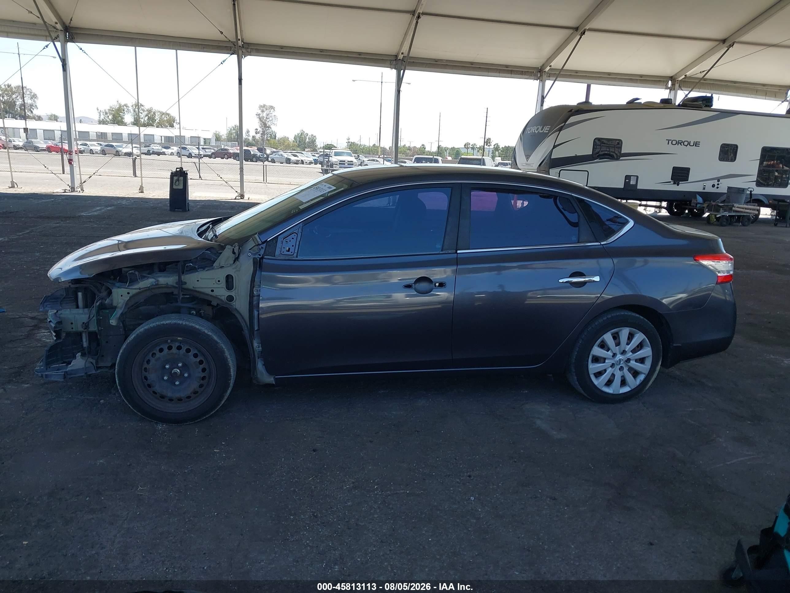 2014 Nissan Sentra Fe+ S/fe+ Sv/s/sl/sr/sv Gray vin: 3N1AB7AP7EL667597