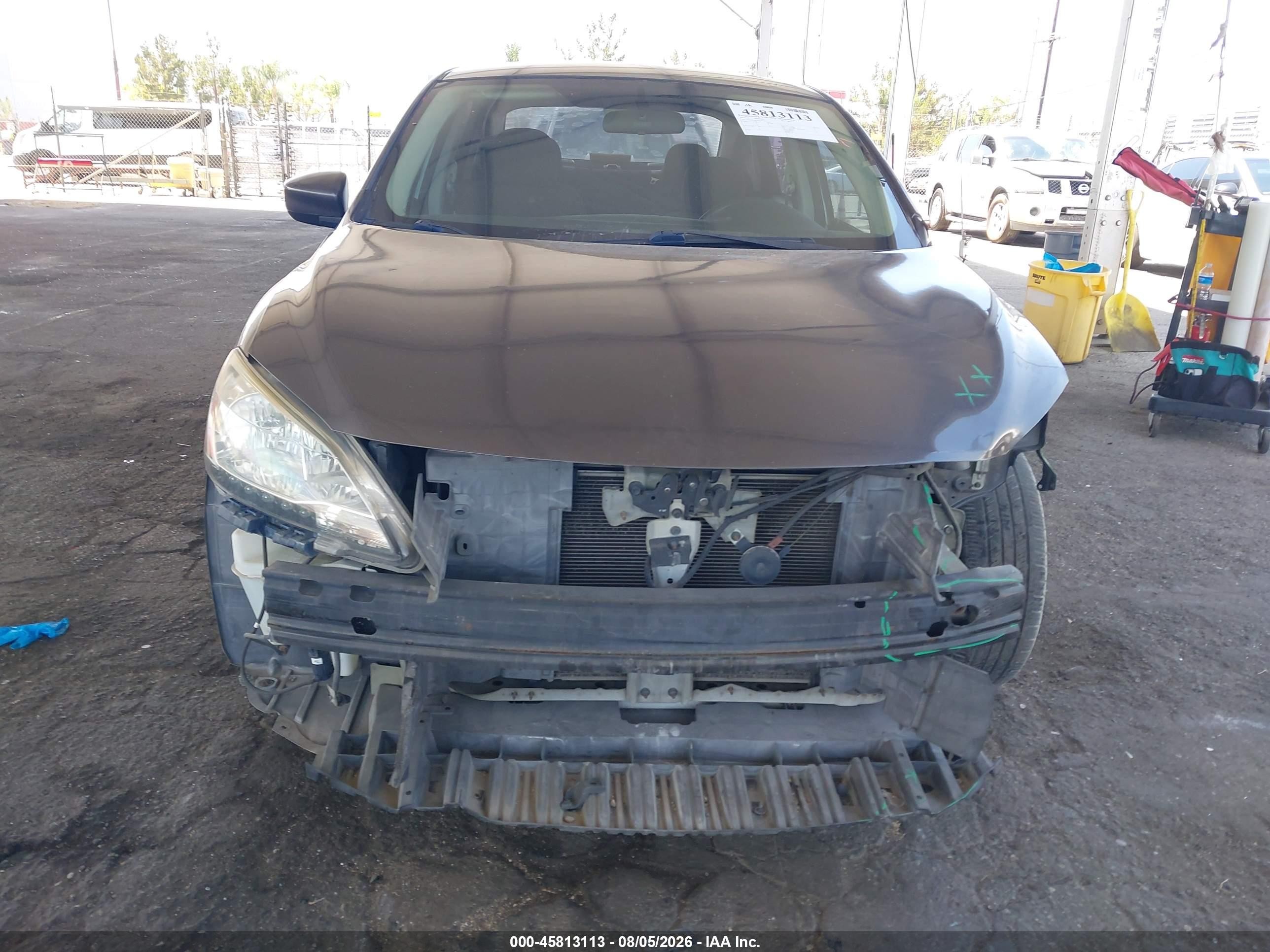 2014 Nissan Sentra Fe+ S/fe+ Sv/s/sl/sr/sv Gray vin: 3N1AB7AP7EL667597
