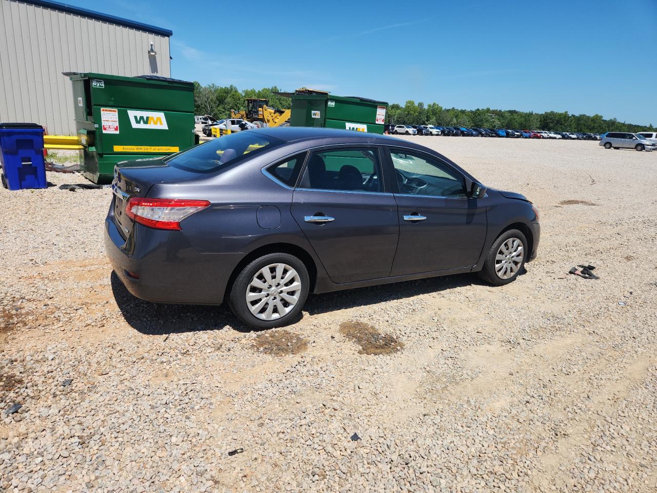 2014 Nissan Sentra Sv Gray vin: 3N1AB7AP7EL670323