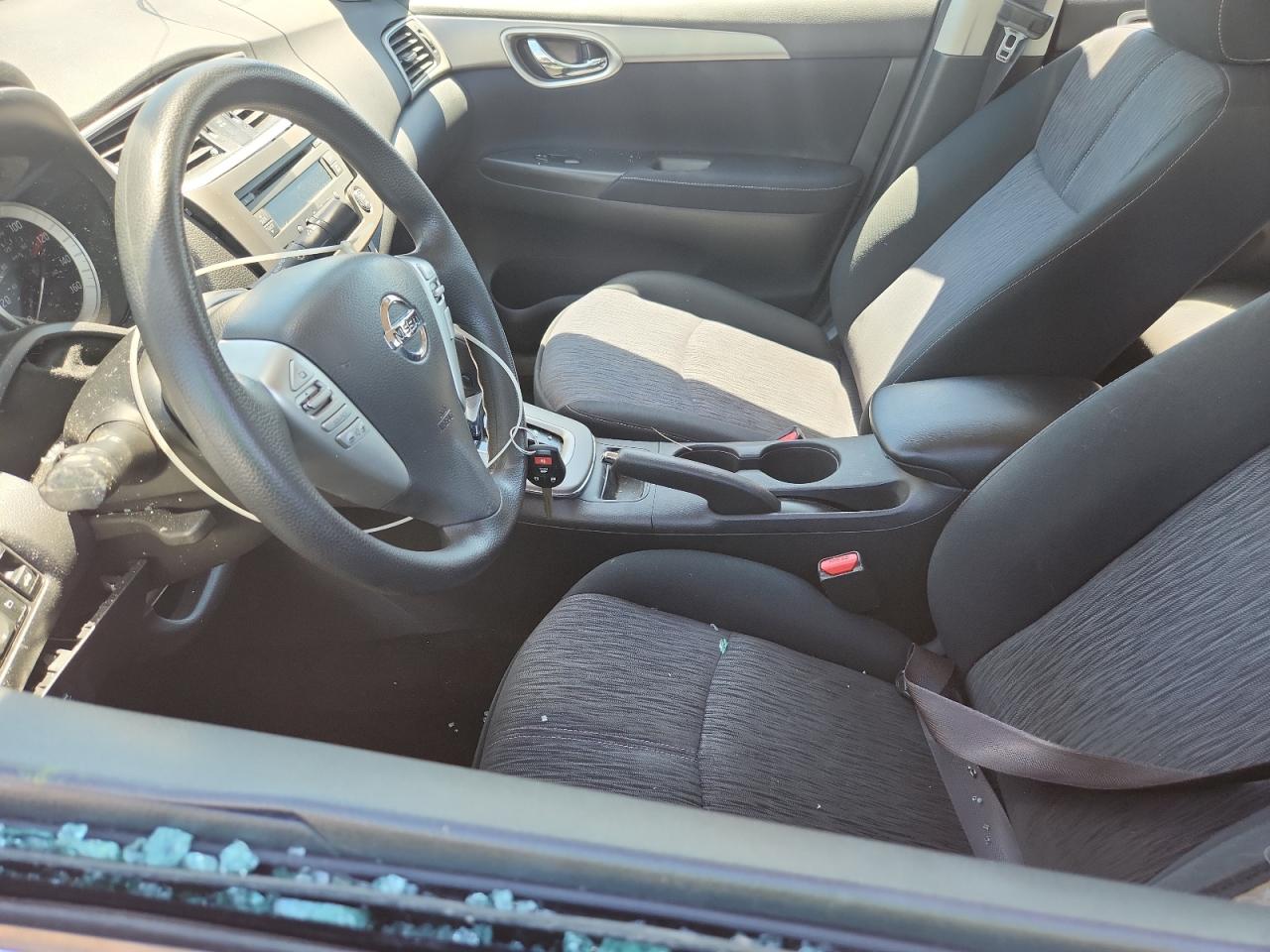 2014 Nissan Sentra Sv Gray vin: 3N1AB7AP7EL670323