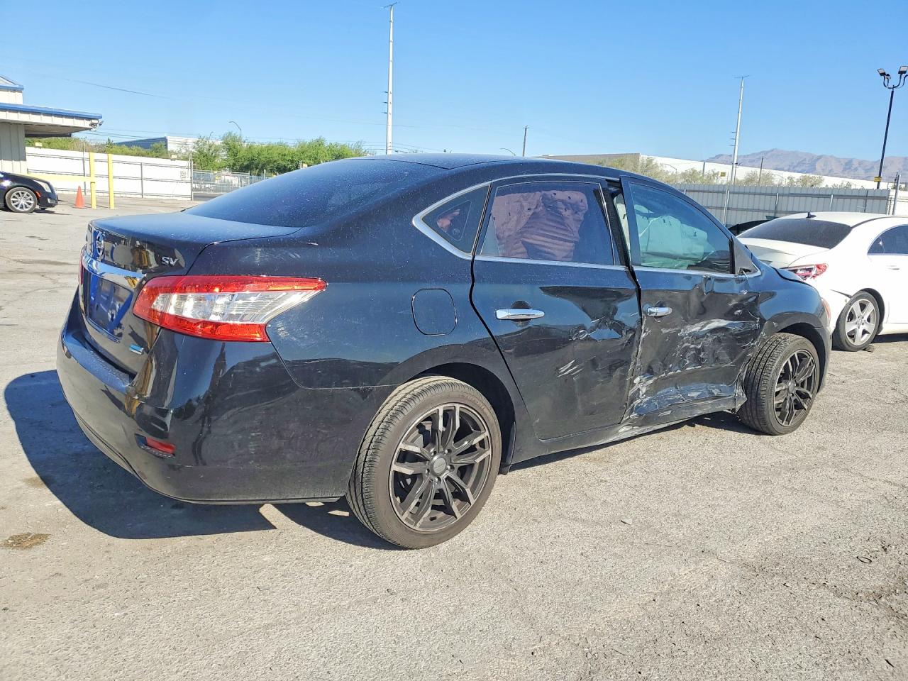 2014 Nissan Sentra Sv Black vin: 3N1AB7AP7EL676011