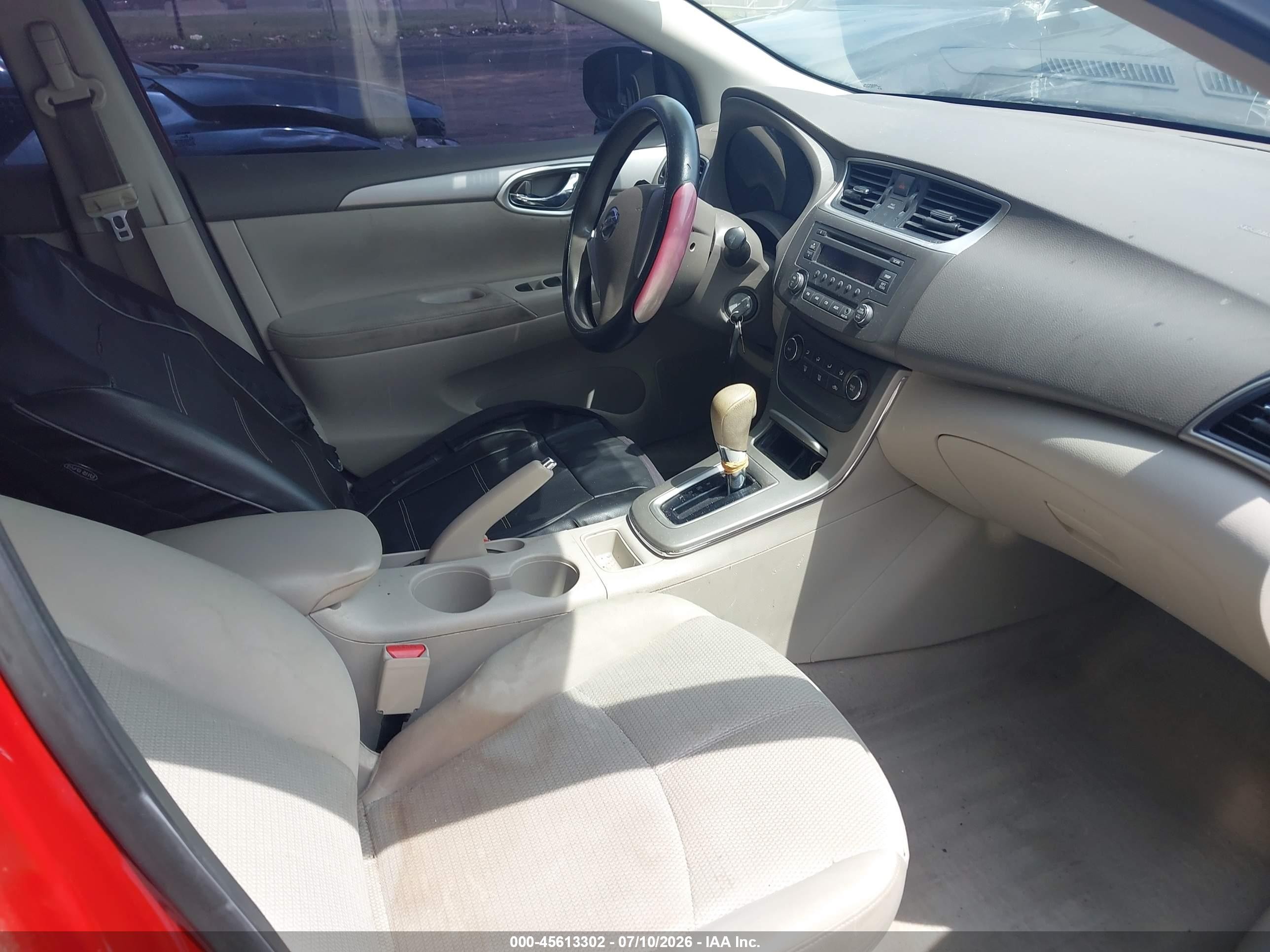 2014 Nissan Sentra S Red vin: 3N1AB7AP7EL678258