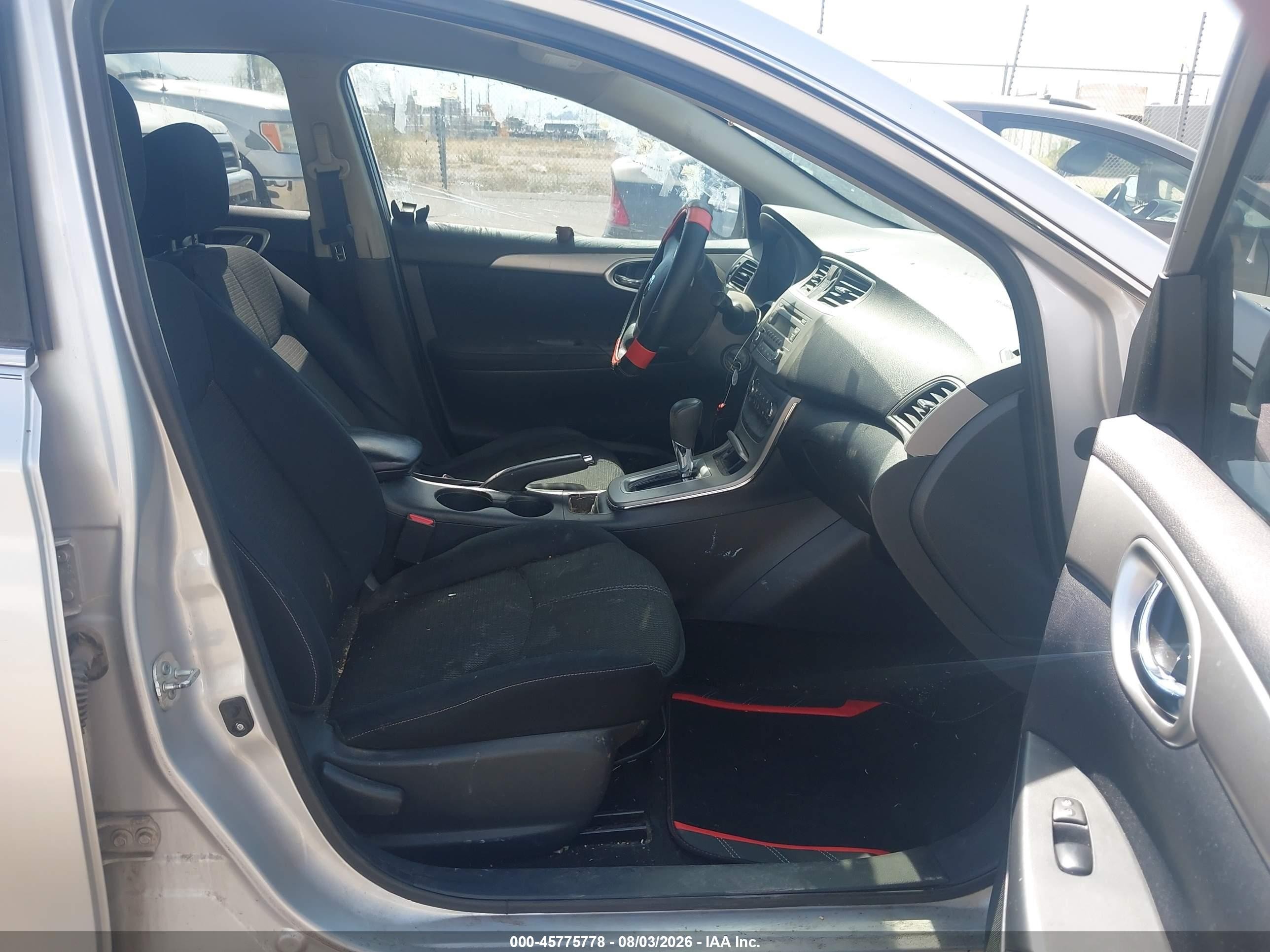 2014 Nissan Sentra S Silver vin: 3N1AB7AP7EL679183