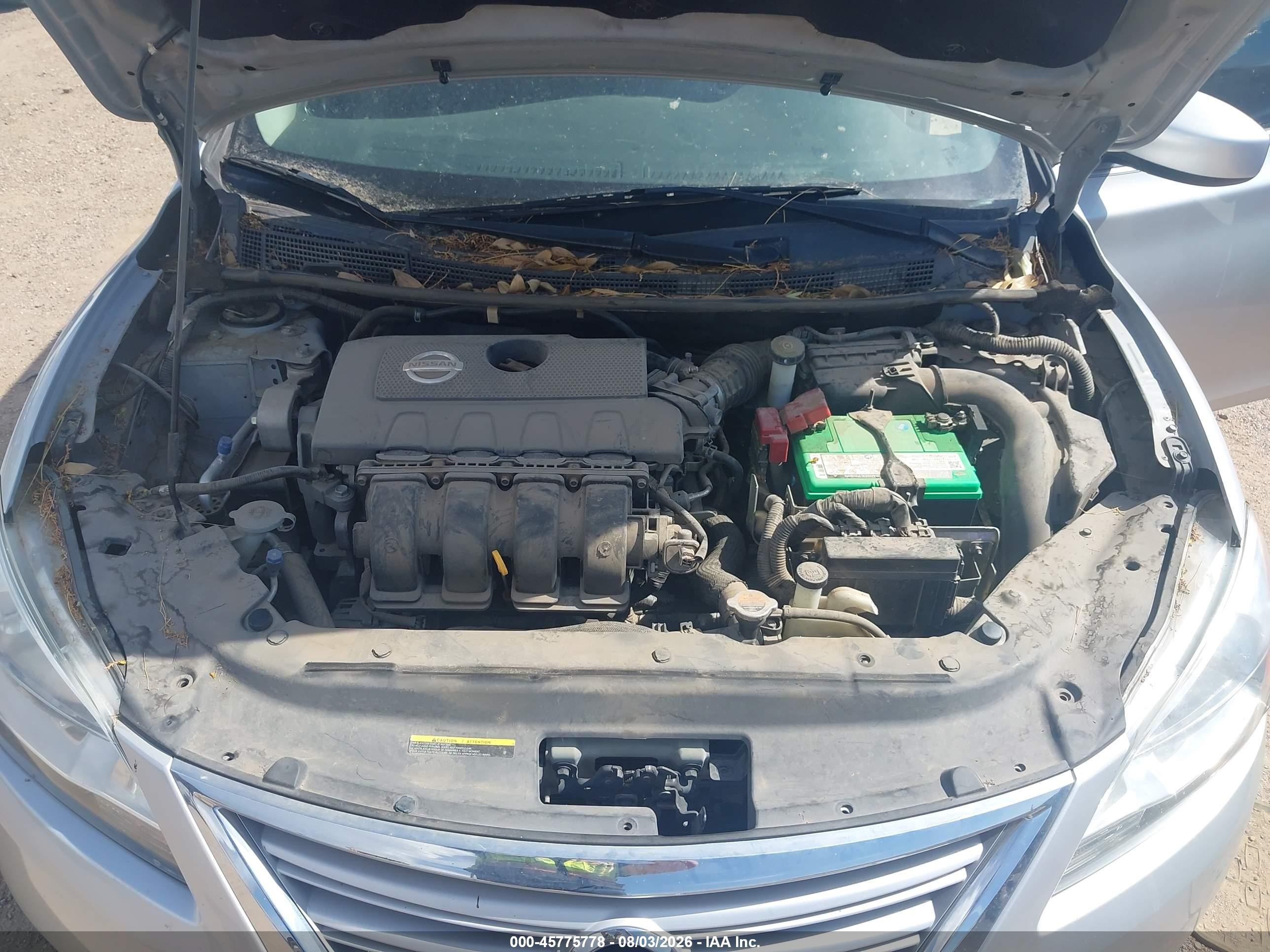 2014 Nissan Sentra S Silver vin: 3N1AB7AP7EL679183
