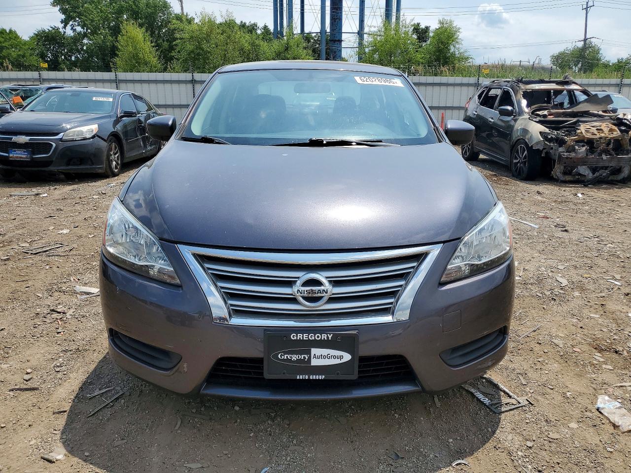 2014 Nissan Sentra S Gray vin: 3N1AB7AP7EL681144