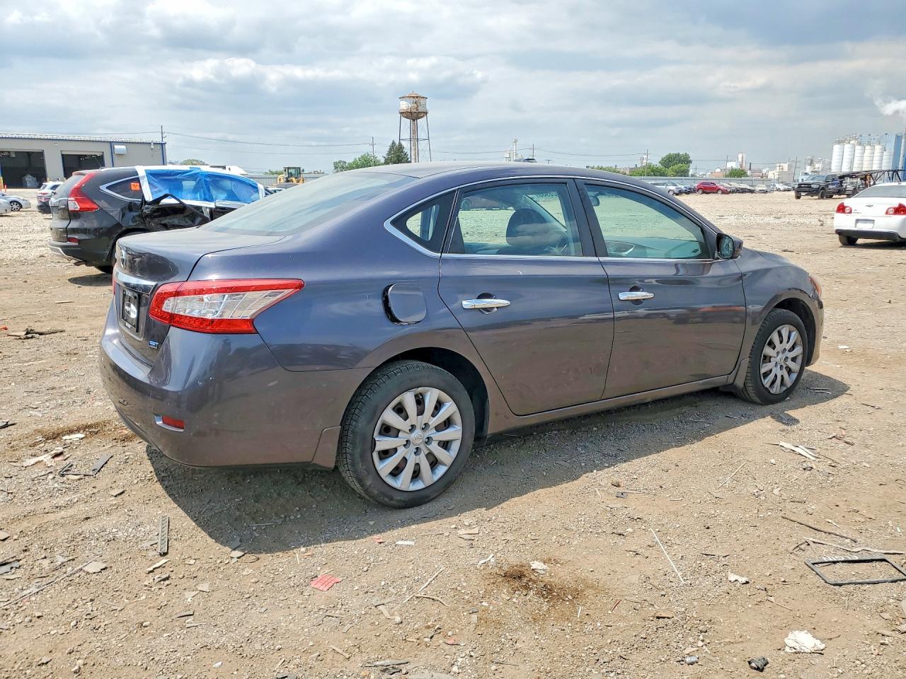 2014 Nissan Sentra S Gray vin: 3N1AB7AP7EL681144