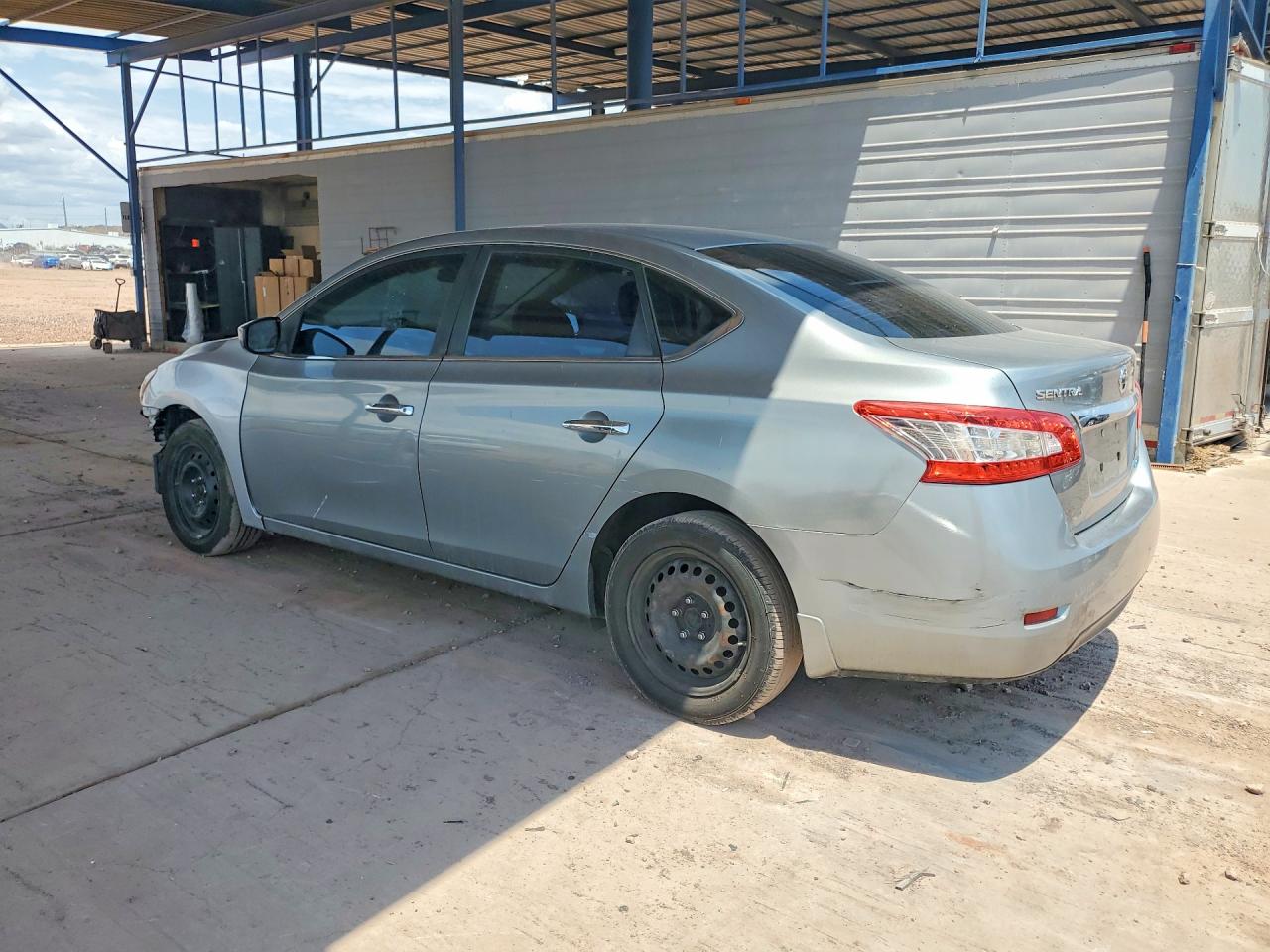 2014 Nissan Sentra S Silver vin: 3N1AB7AP7EL683282