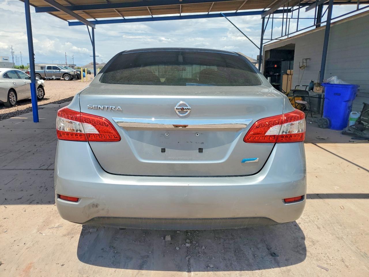 2014 Nissan Sentra S Silver vin: 3N1AB7AP7EL683282