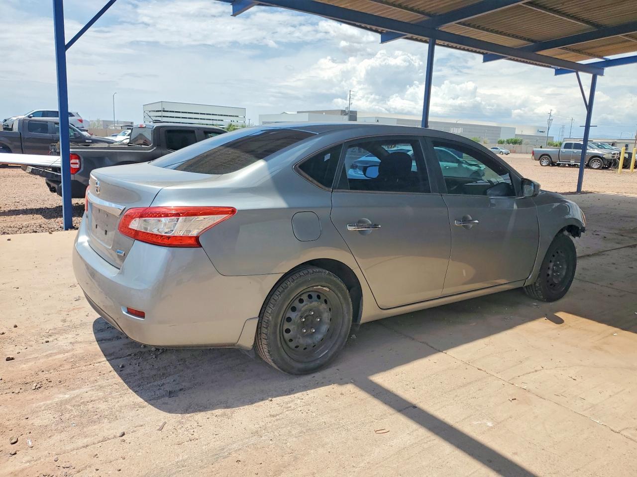2014 Nissan Sentra S Silver vin: 3N1AB7AP7EL683282