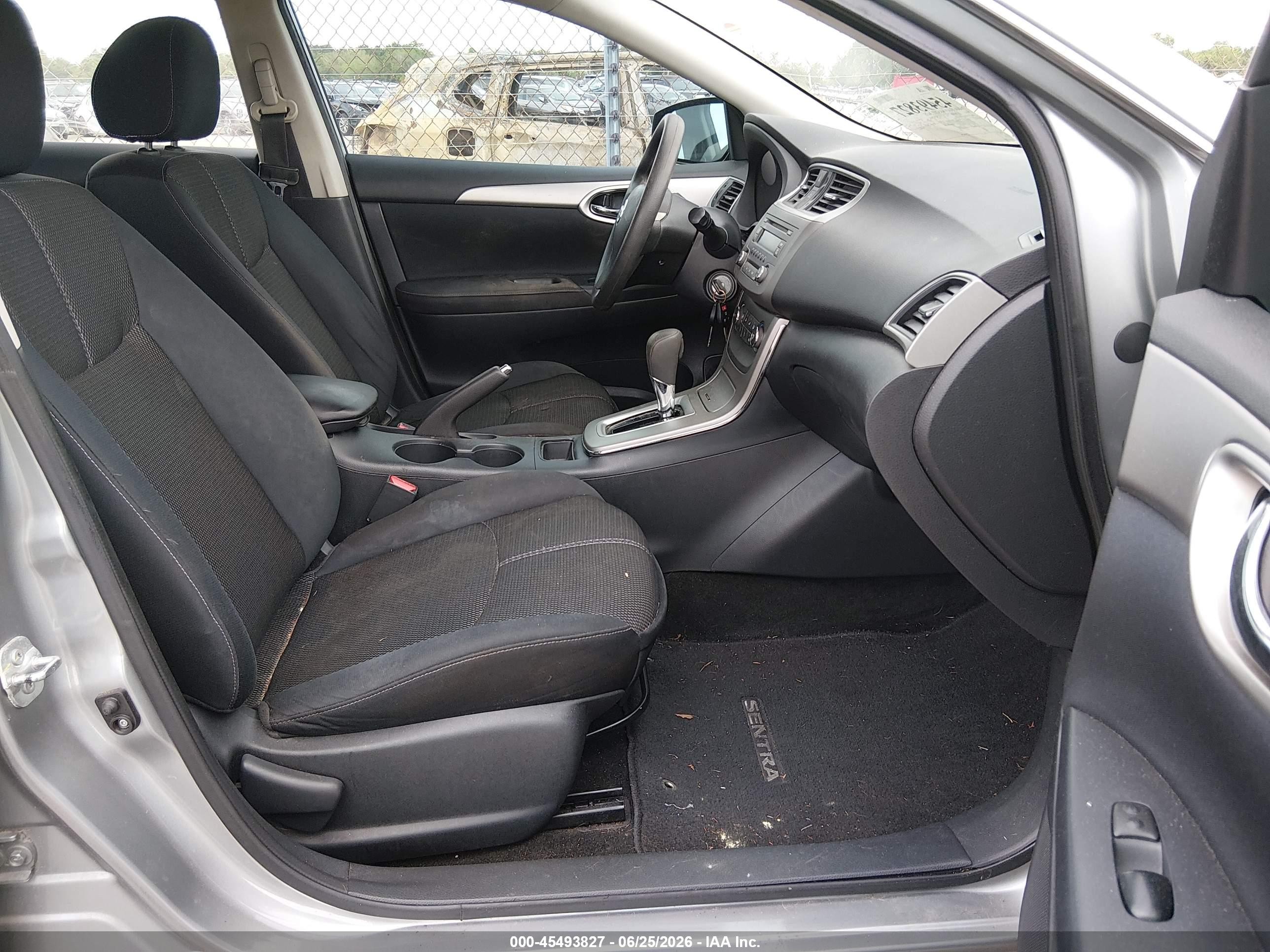 2014 Nissan Sentra S Silver vin: 3N1AB7AP7EL685632