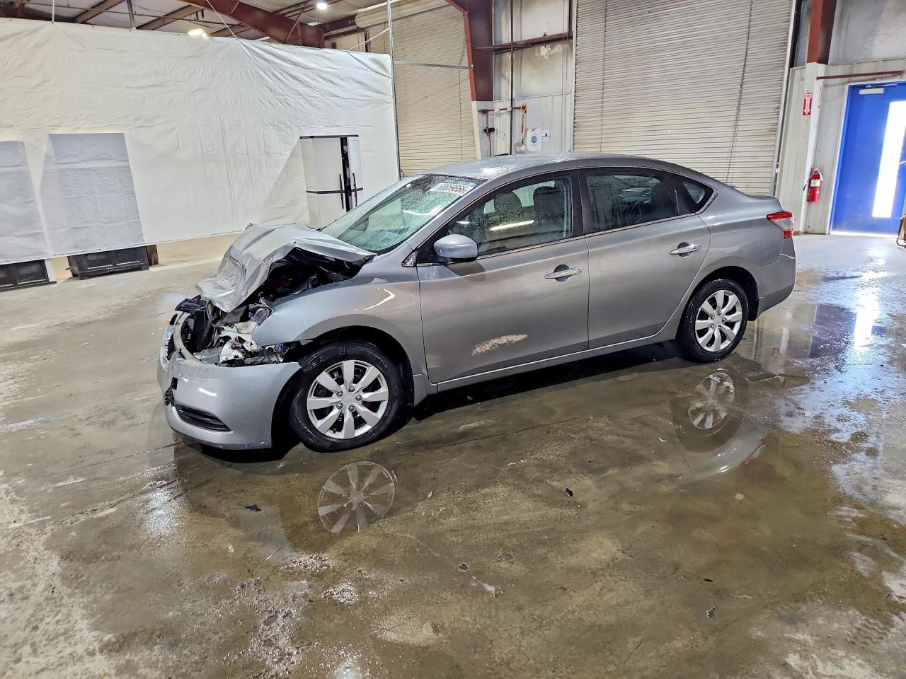 2014 Nissan Sentra Sv Silver vin: 3N1AB7AP7EL686294