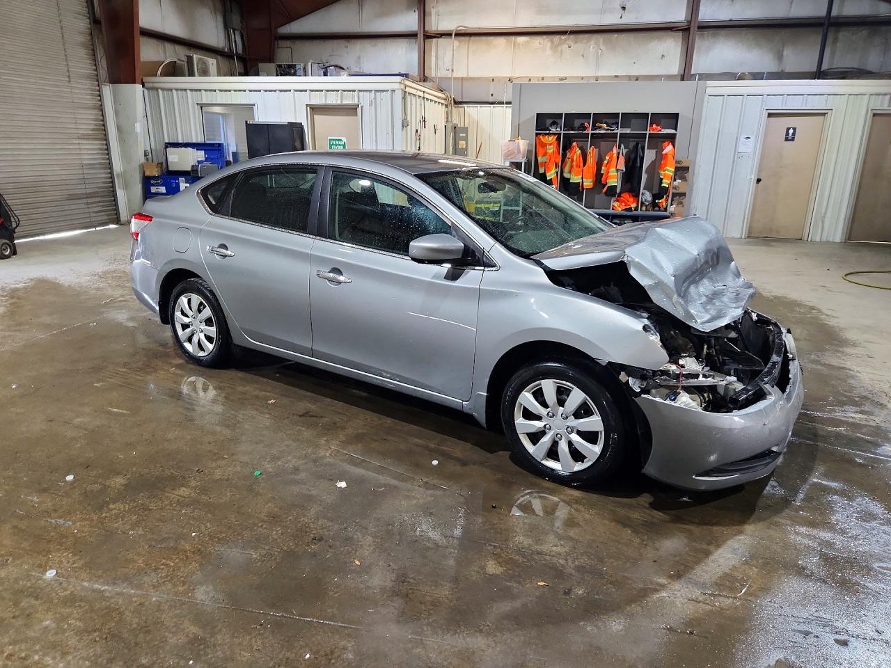 2014 Nissan Sentra Sv Silver vin: 3N1AB7AP7EL686294