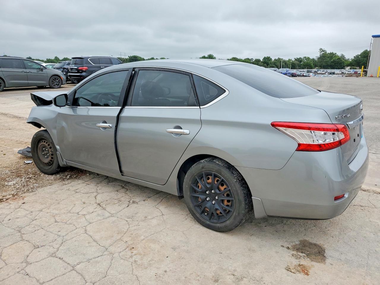 2014 Nissan Sentra S Серый vin: 3N1AB7AP7EL689339