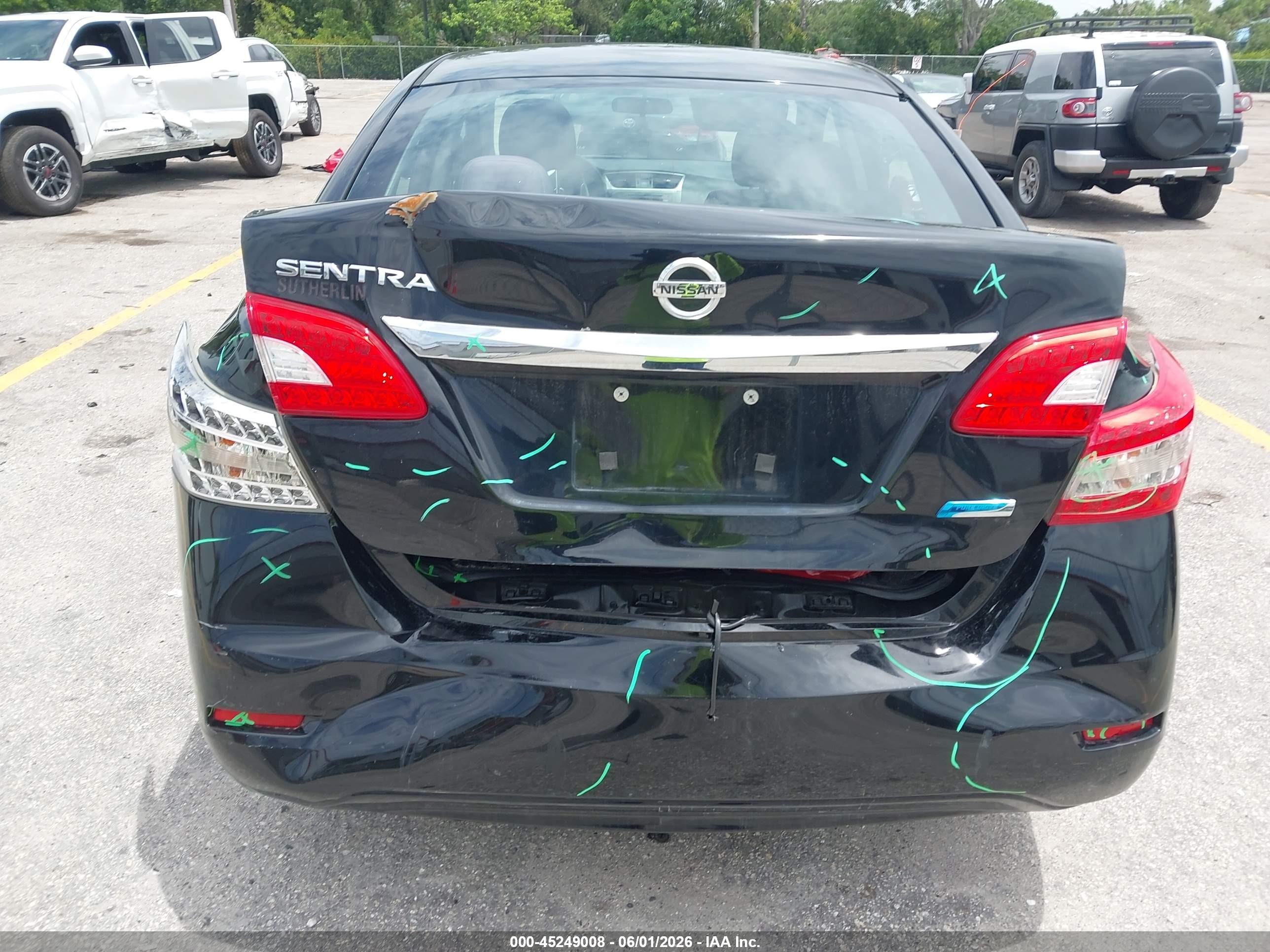2014 Nissan Sentra S Black vin: 3N1AB7AP7EL697683