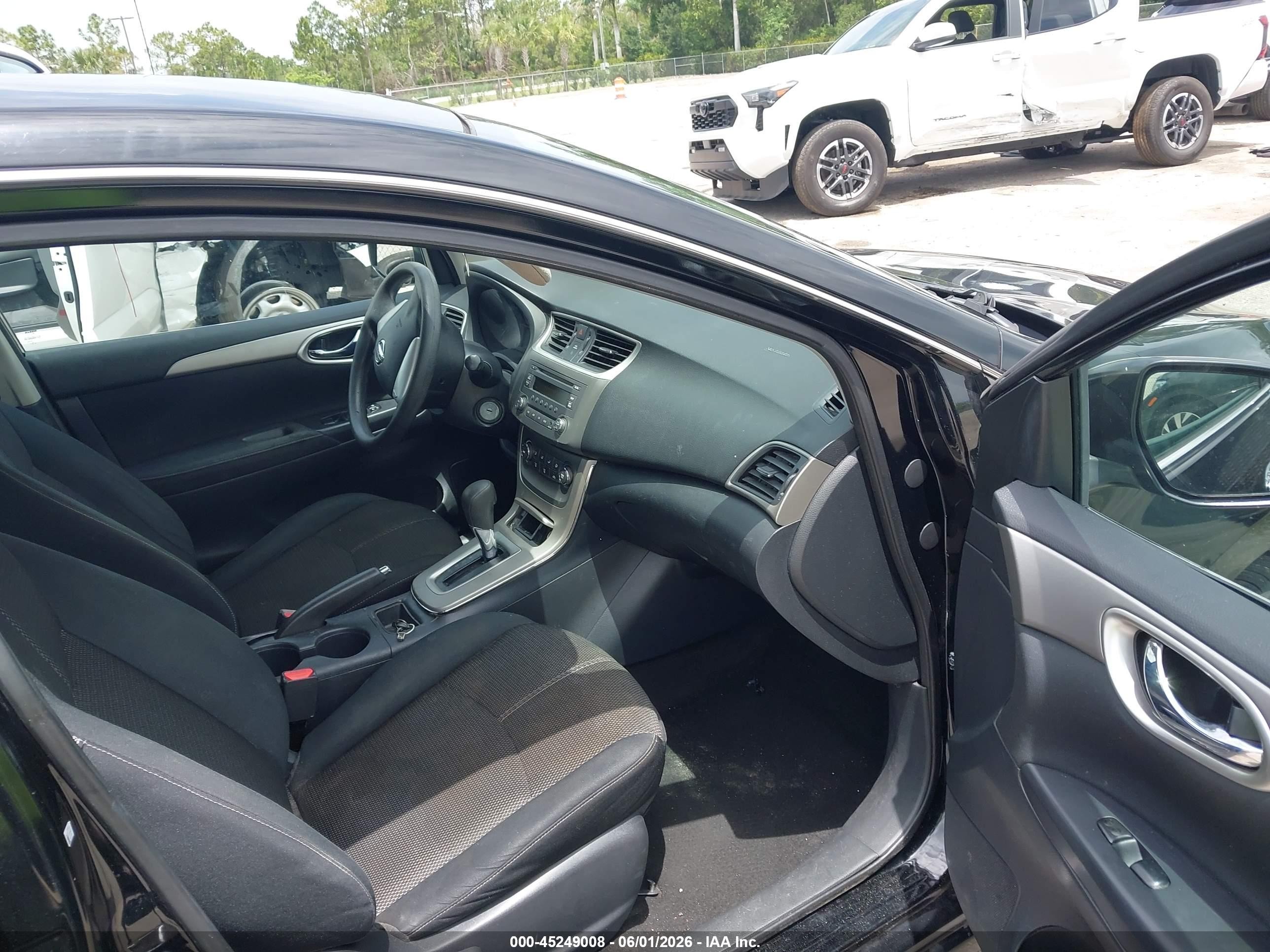 2014 Nissan Sentra S Black vin: 3N1AB7AP7EL697683