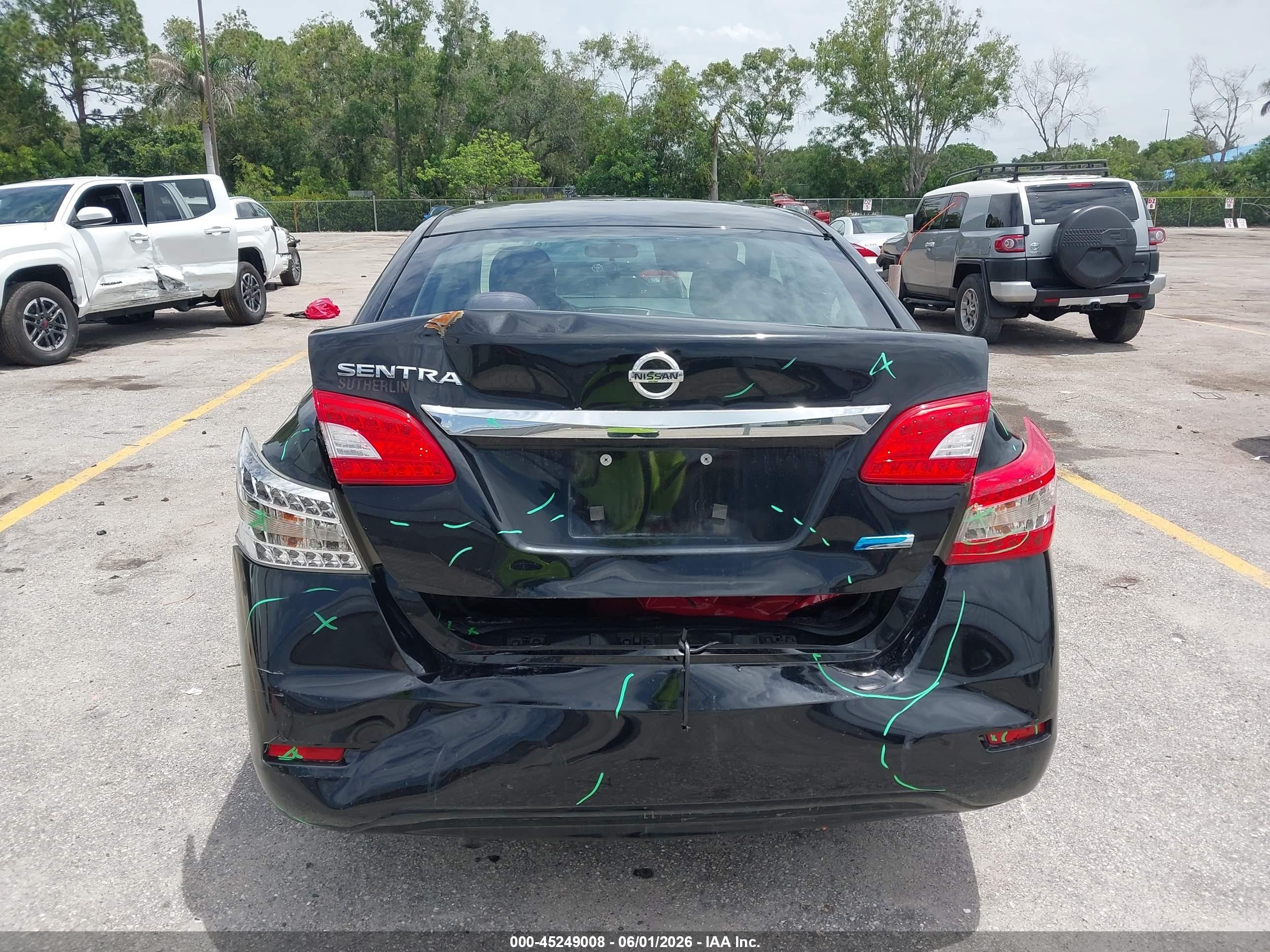 2014 Nissan Sentra S Black vin: 3N1AB7AP7EL697683