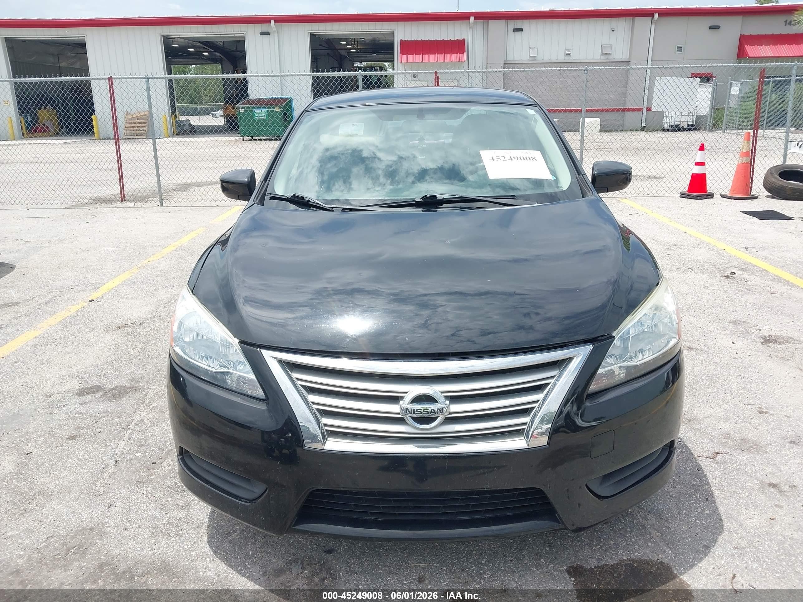 2014 Nissan Sentra S Black vin: 3N1AB7AP7EL697683