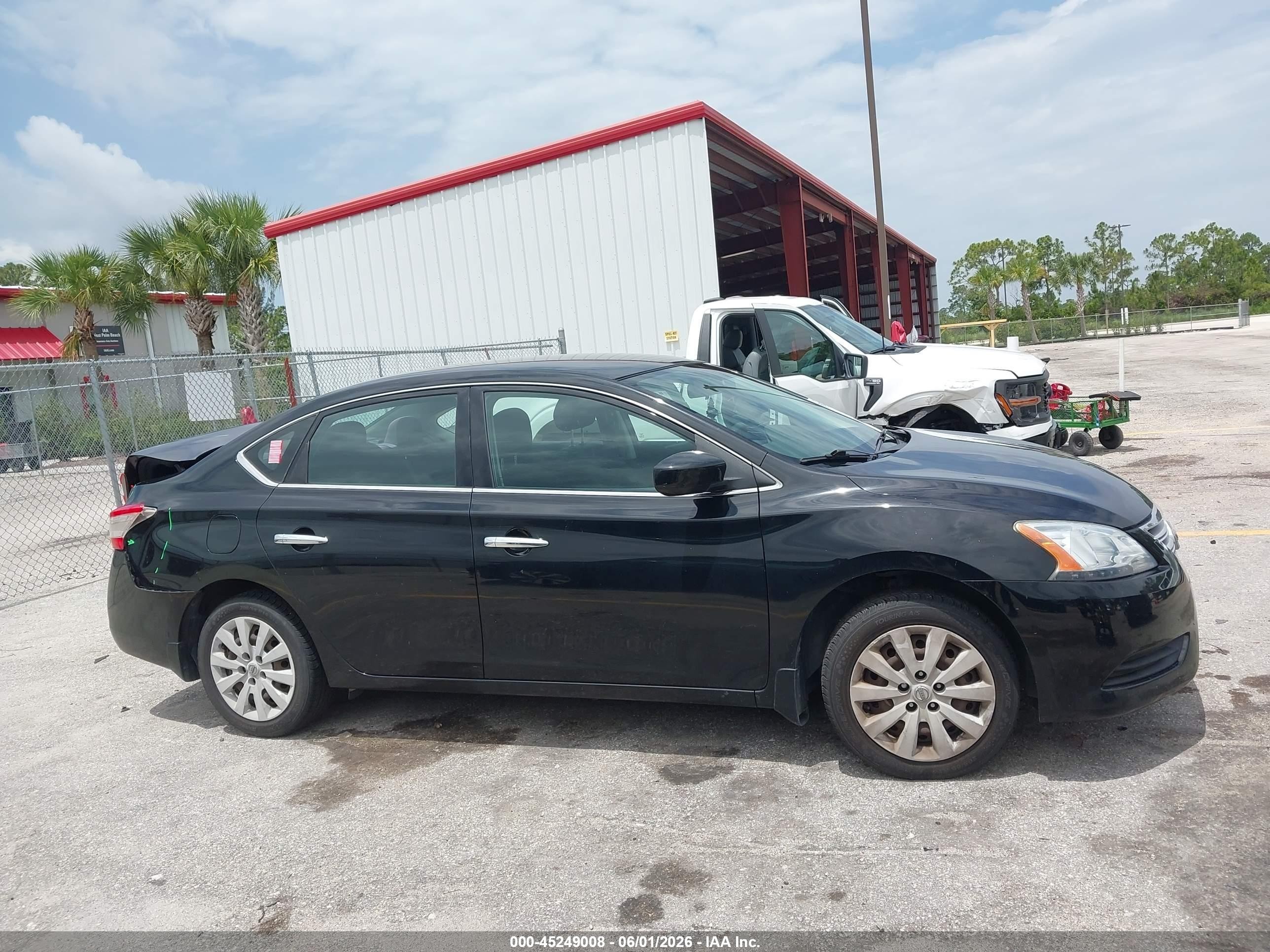 2014 Nissan Sentra S Black vin: 3N1AB7AP7EL697683