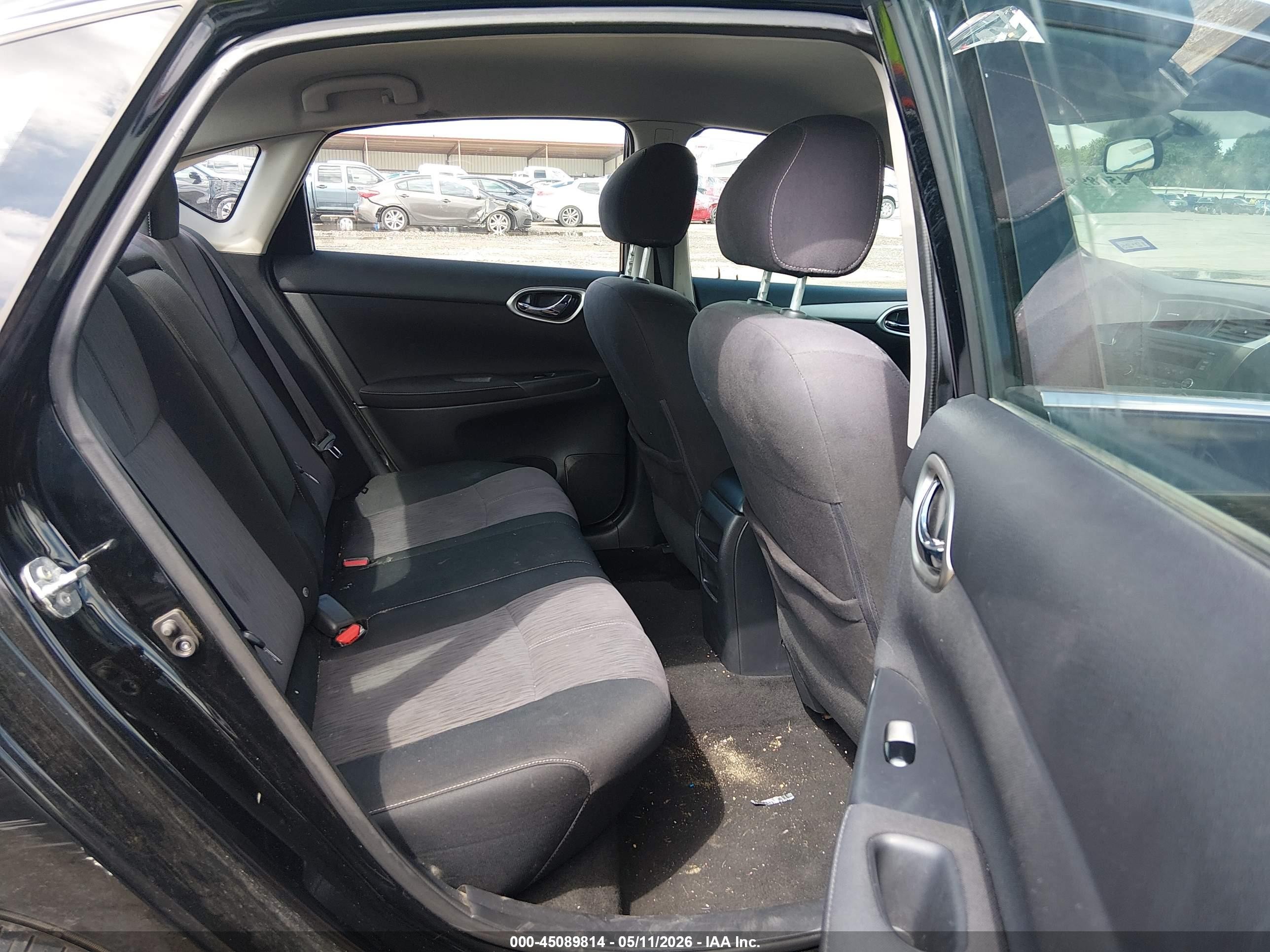 2014 Nissan Sentra Sv Black vin: 3N1AB7AP7EL697845