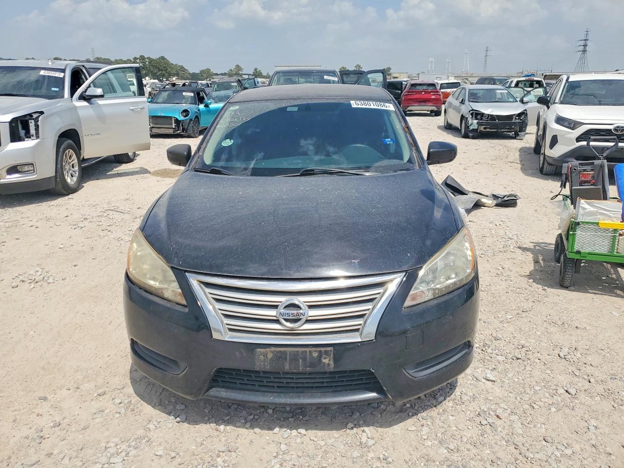 2014 Nissan Sentra Sv Black vin: 3N1AB7AP7EY200781