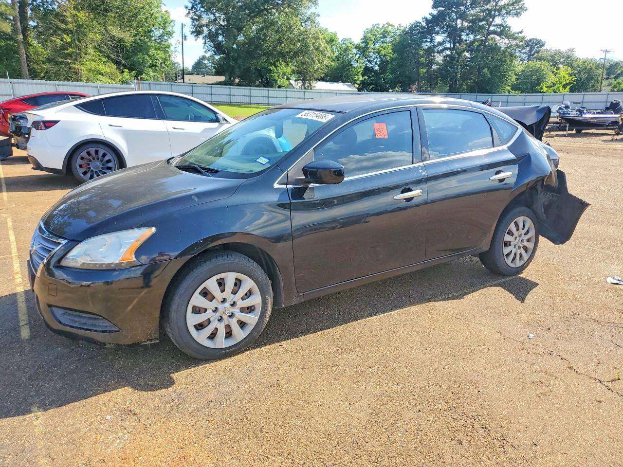 2014 Nissan Sentra S Black vin: 3N1AB7AP7EY203731