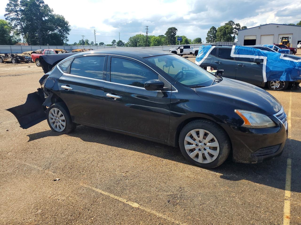 2014 Nissan Sentra S Black vin: 3N1AB7AP7EY203731