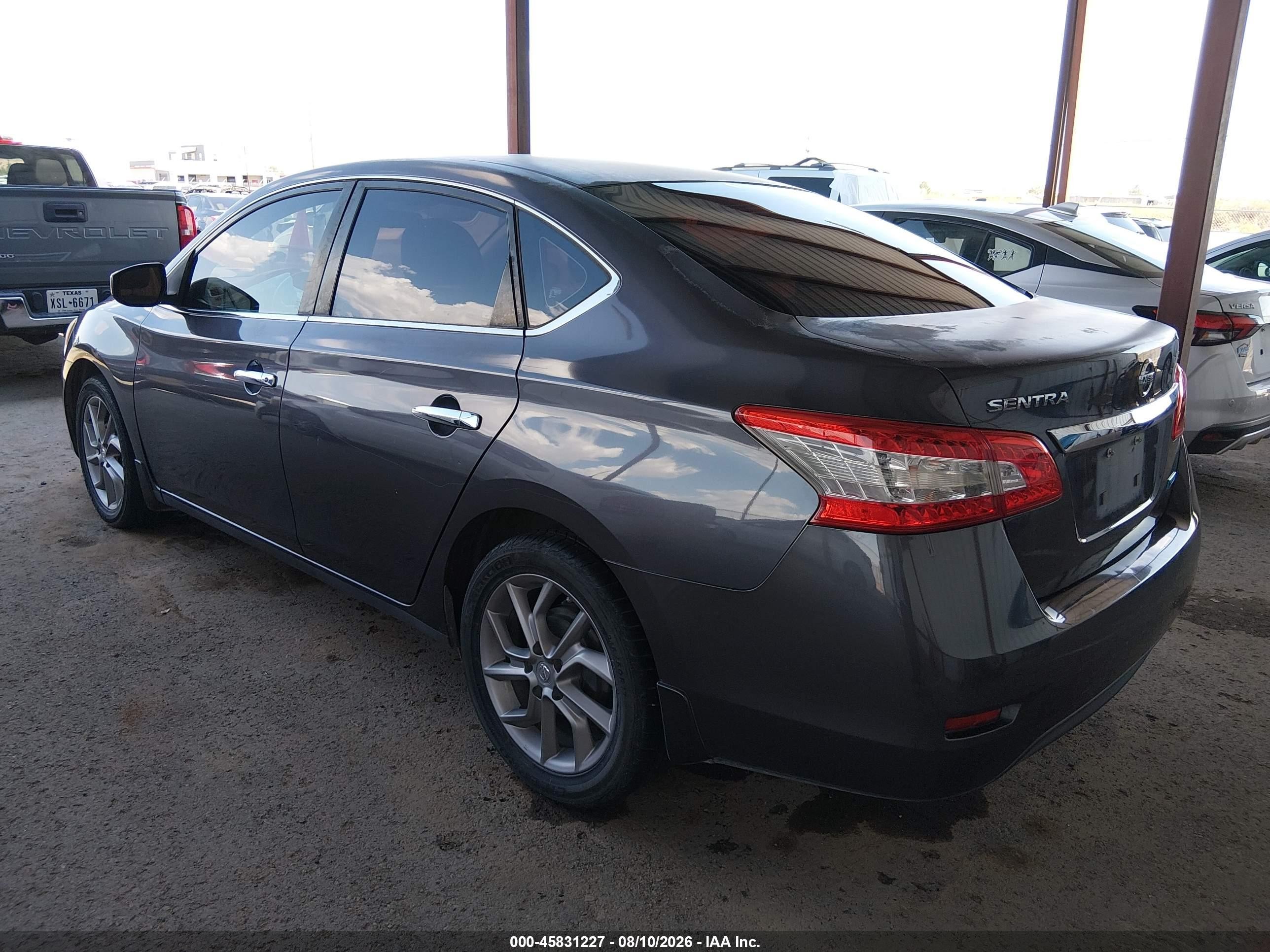 2014 Nissan Sentra Fe+ S/fe+ Sv/s/sl/sr/sv Gray vin: 3N1AB7AP7EY217757