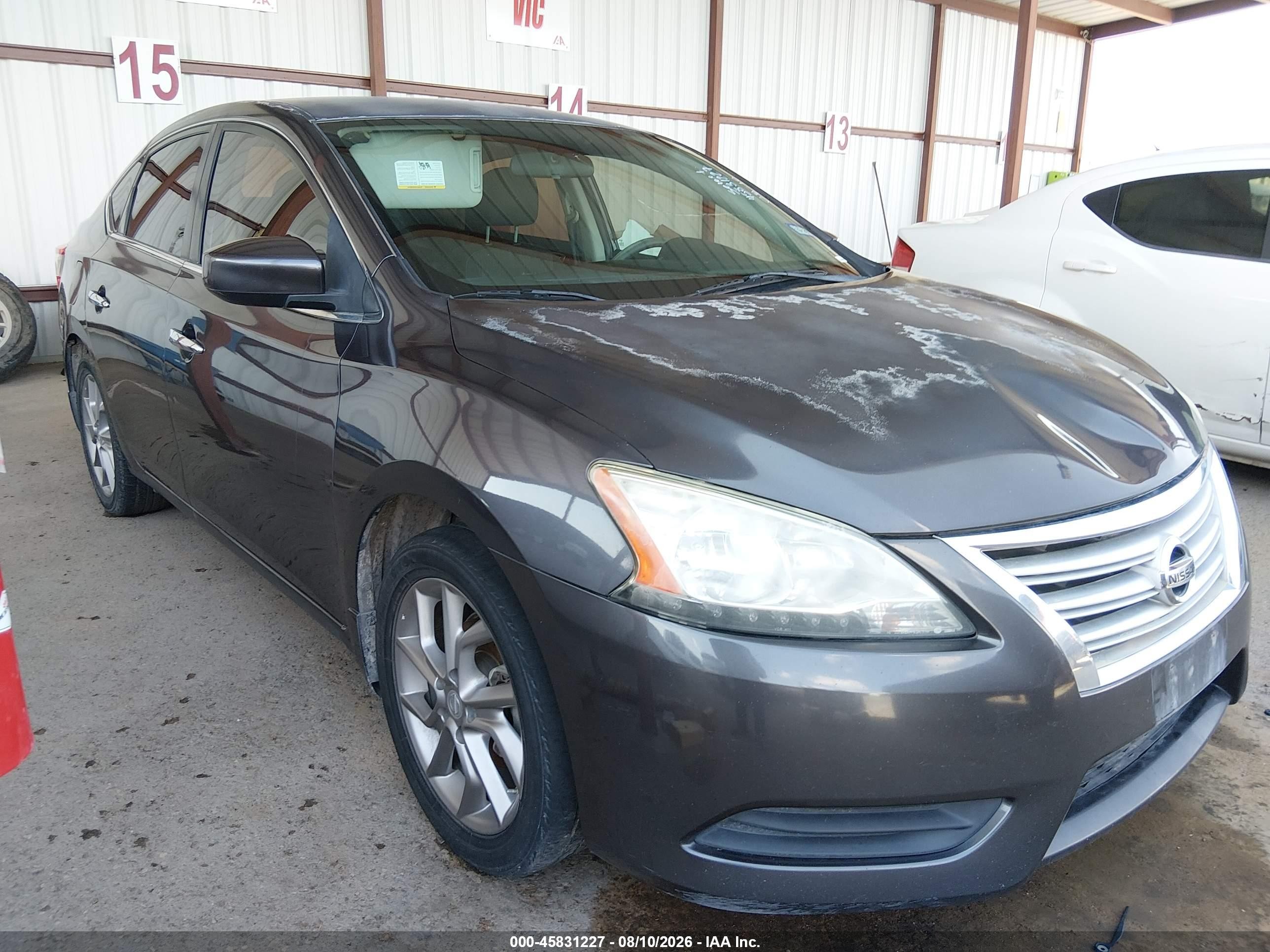 2014 Nissan Sentra Fe+ S/fe+ Sv/s/sl/sr/sv Серый vin: 3N1AB7AP7EY217757
